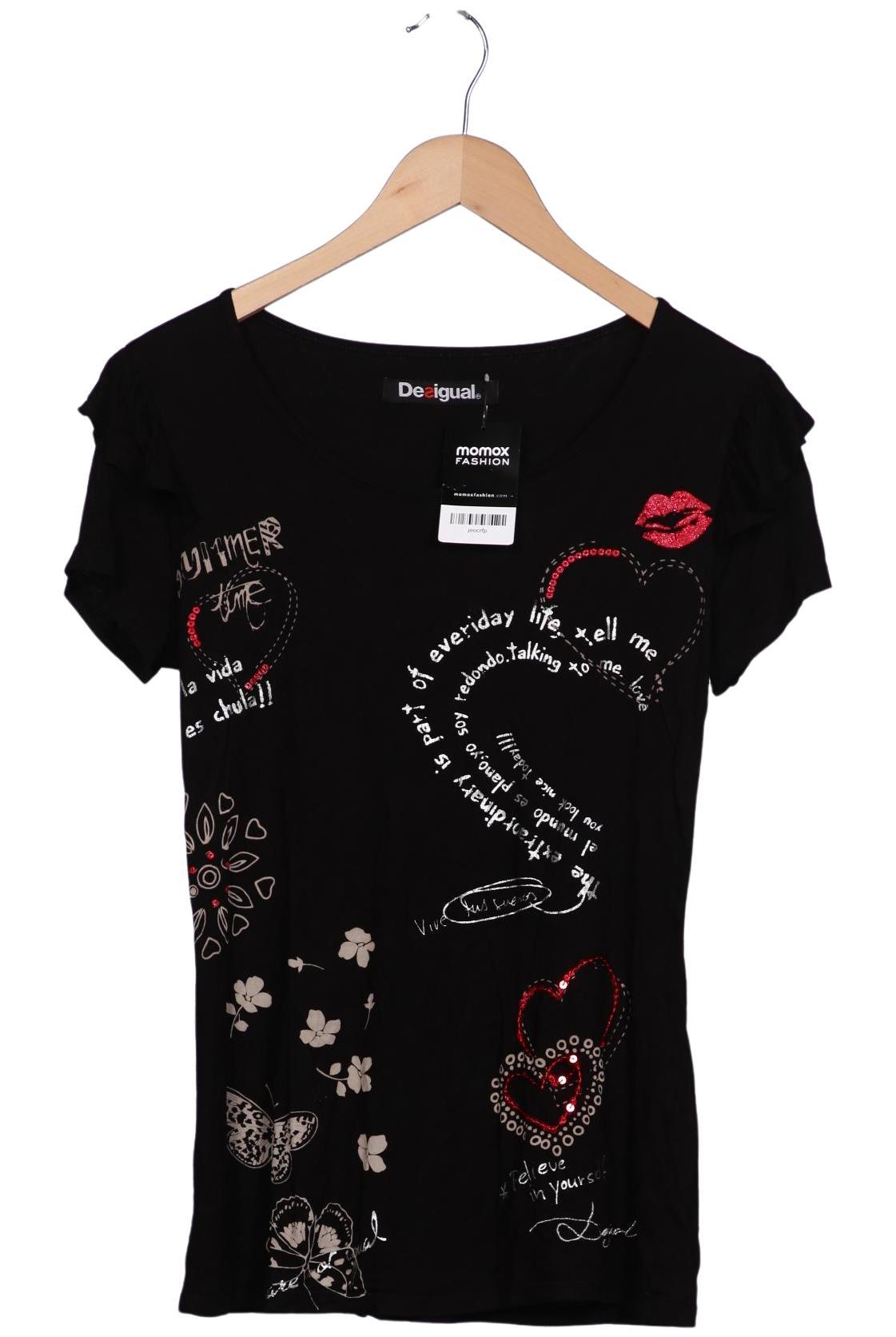 

Desigual Damen T-Shirt, schwarz, Gr. 38