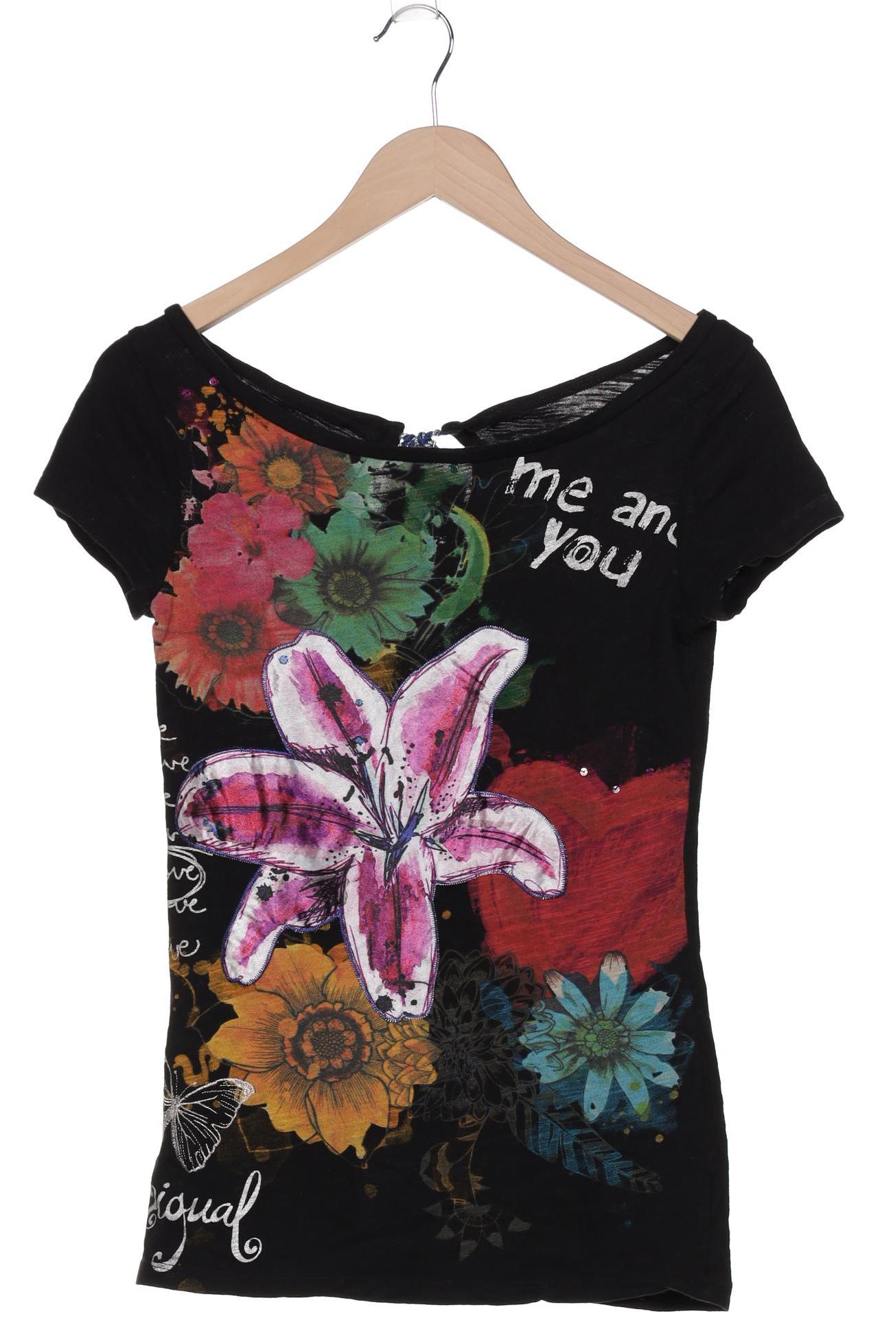 

Desigual Damen T-Shirt, schwarz, Gr. 34