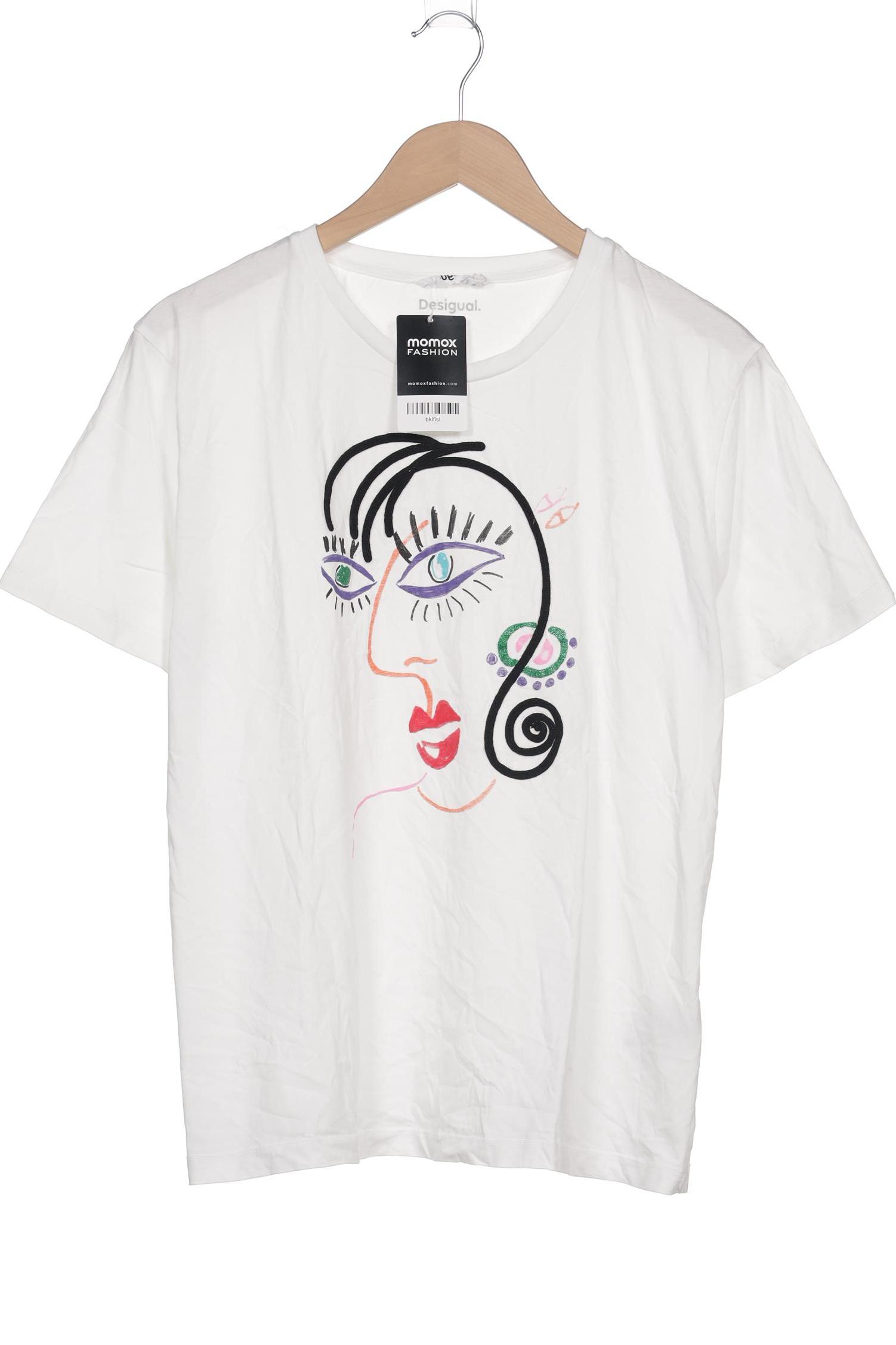 

Desigual Damen T-Shirt, weiß, Gr. 42