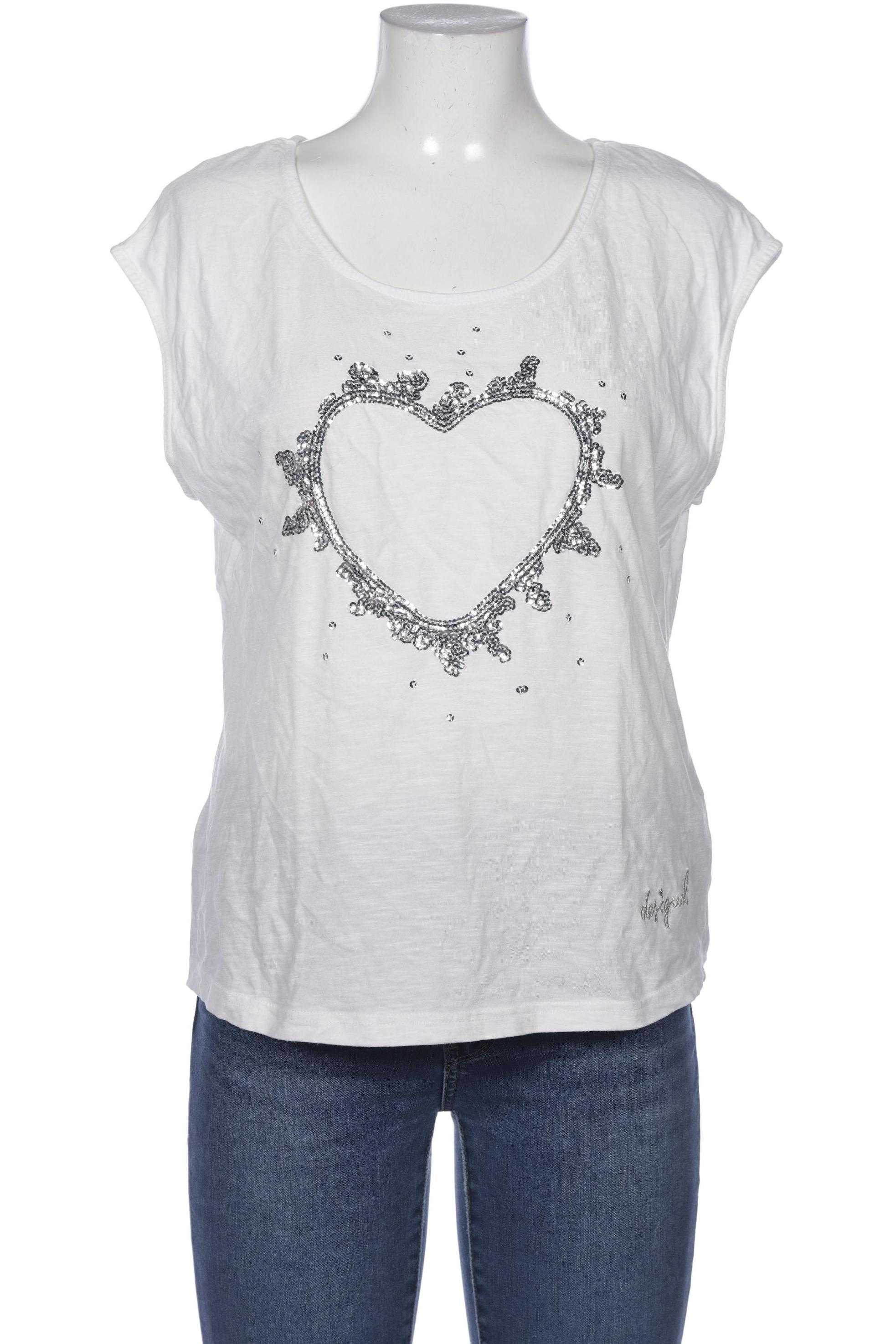 

Desigual Damen T-Shirt, weiß, Gr. 38