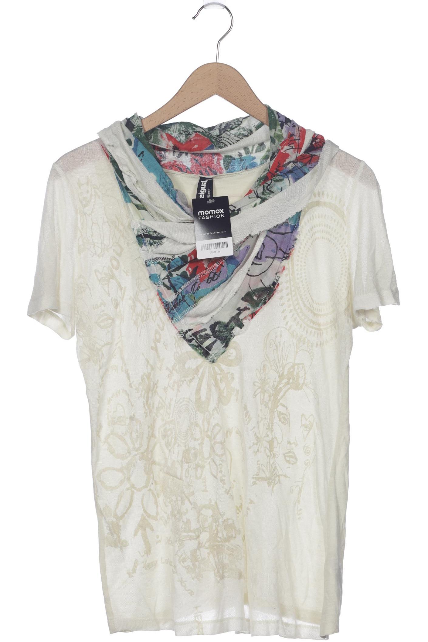 

Desigual Damen T-Shirt, cremeweiß
