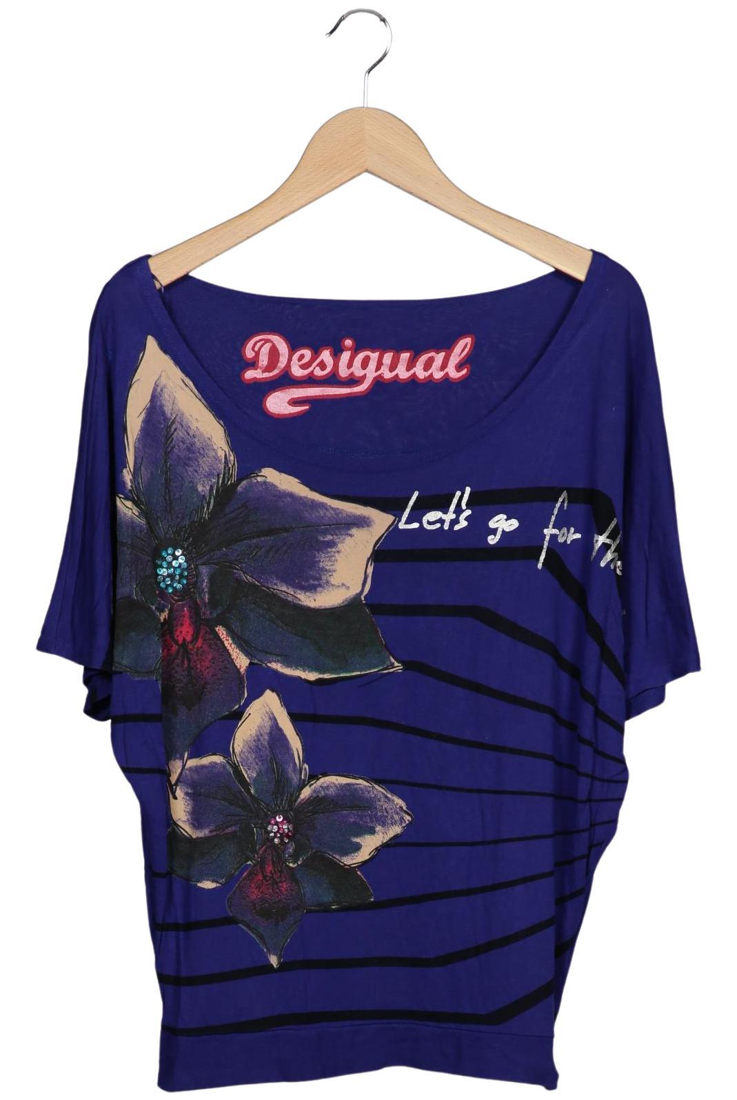 

Desigual Damen T-Shirt, marineblau, Gr. 36