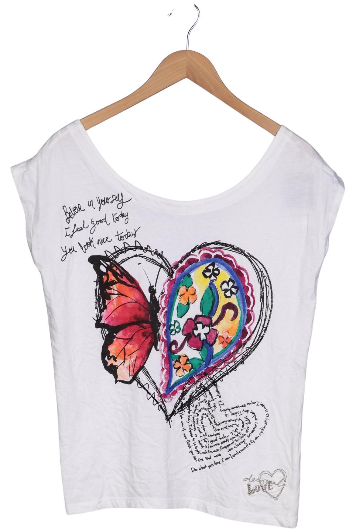 

Desigual Damen T-Shirt, weiß, Gr. 42