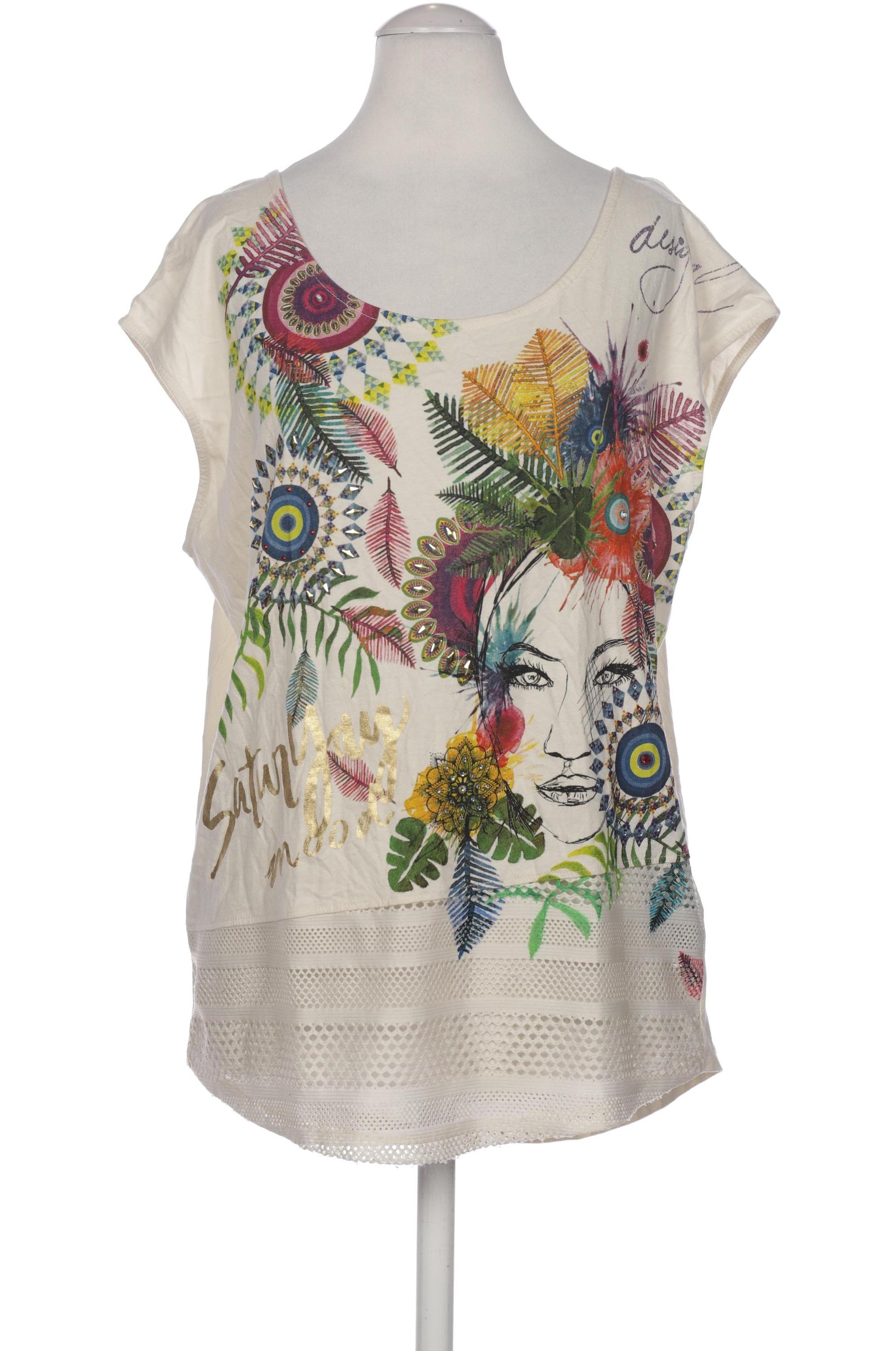 

Desigual Damen T-Shirt, beige, Gr. 36