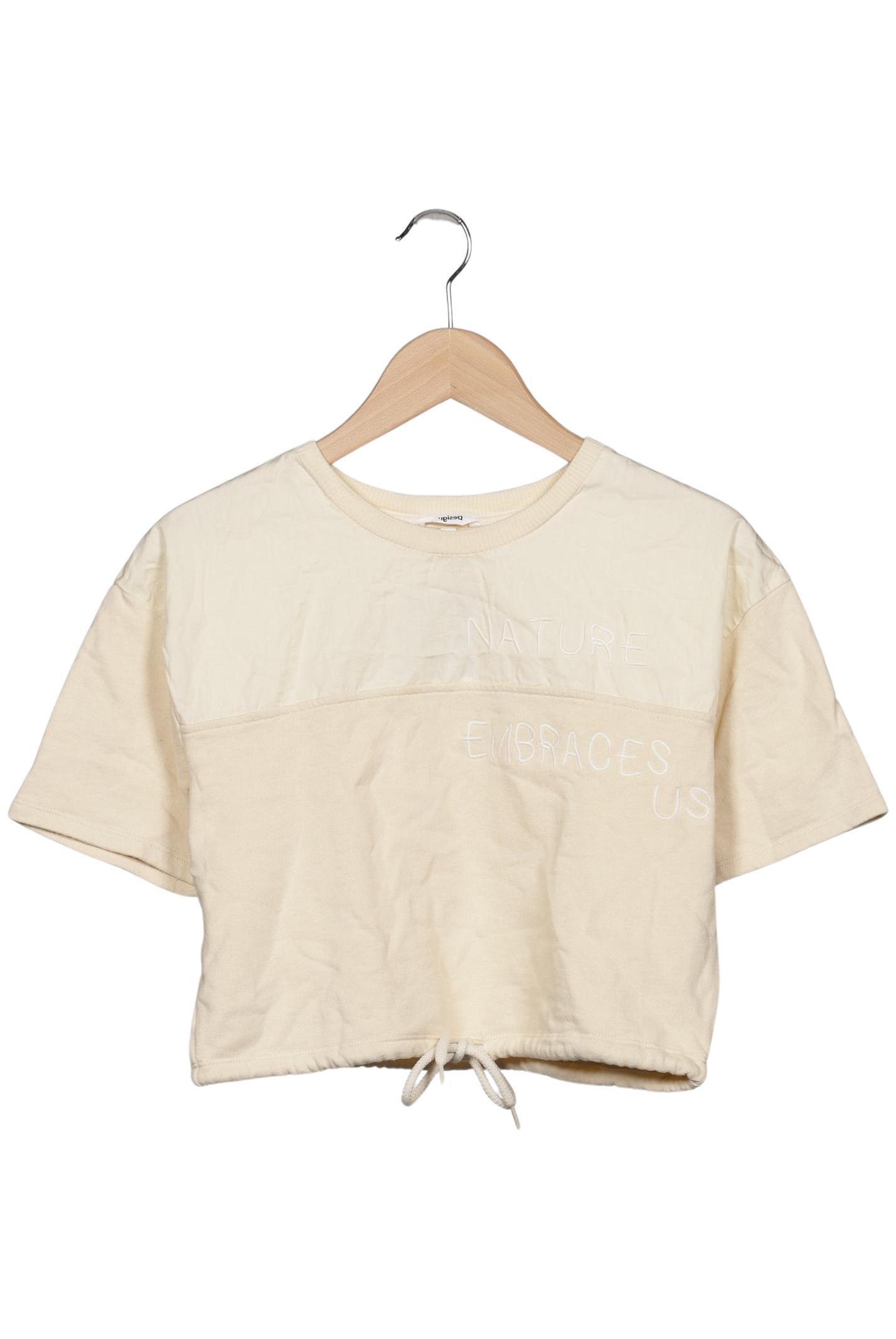 

Desigual Damen T-Shirt, cremeweiß, Gr. 38