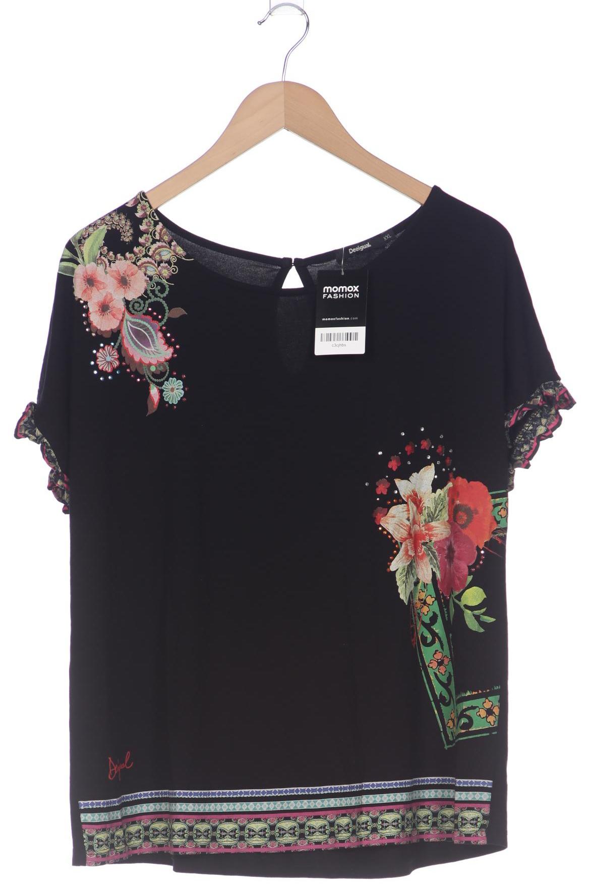 

Desigual Damen T-Shirt, schwarz, Gr. 46