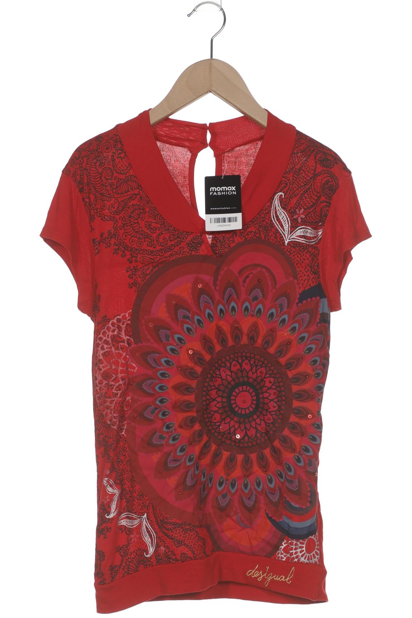 

Desigual Damen T-Shirt, rot, Gr. 34