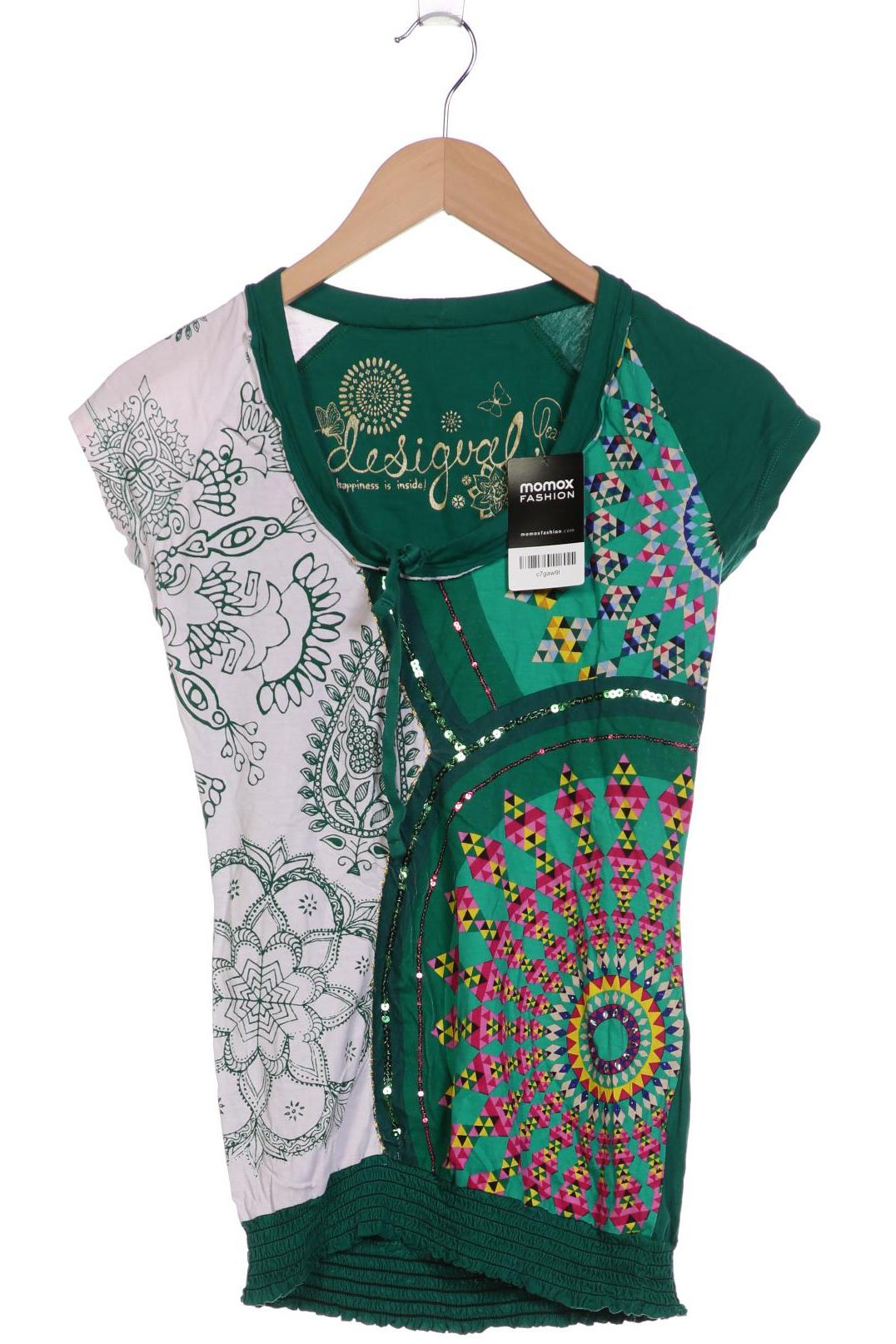 

Desigual Damen T-Shirt, grün, Gr. 36