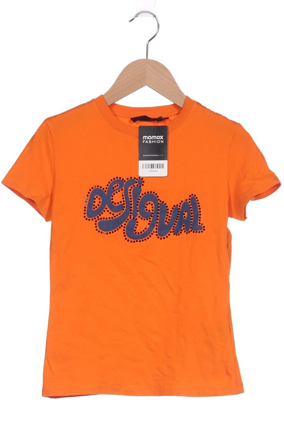 

Desigual Damen T-Shirt, orange, Gr. 34