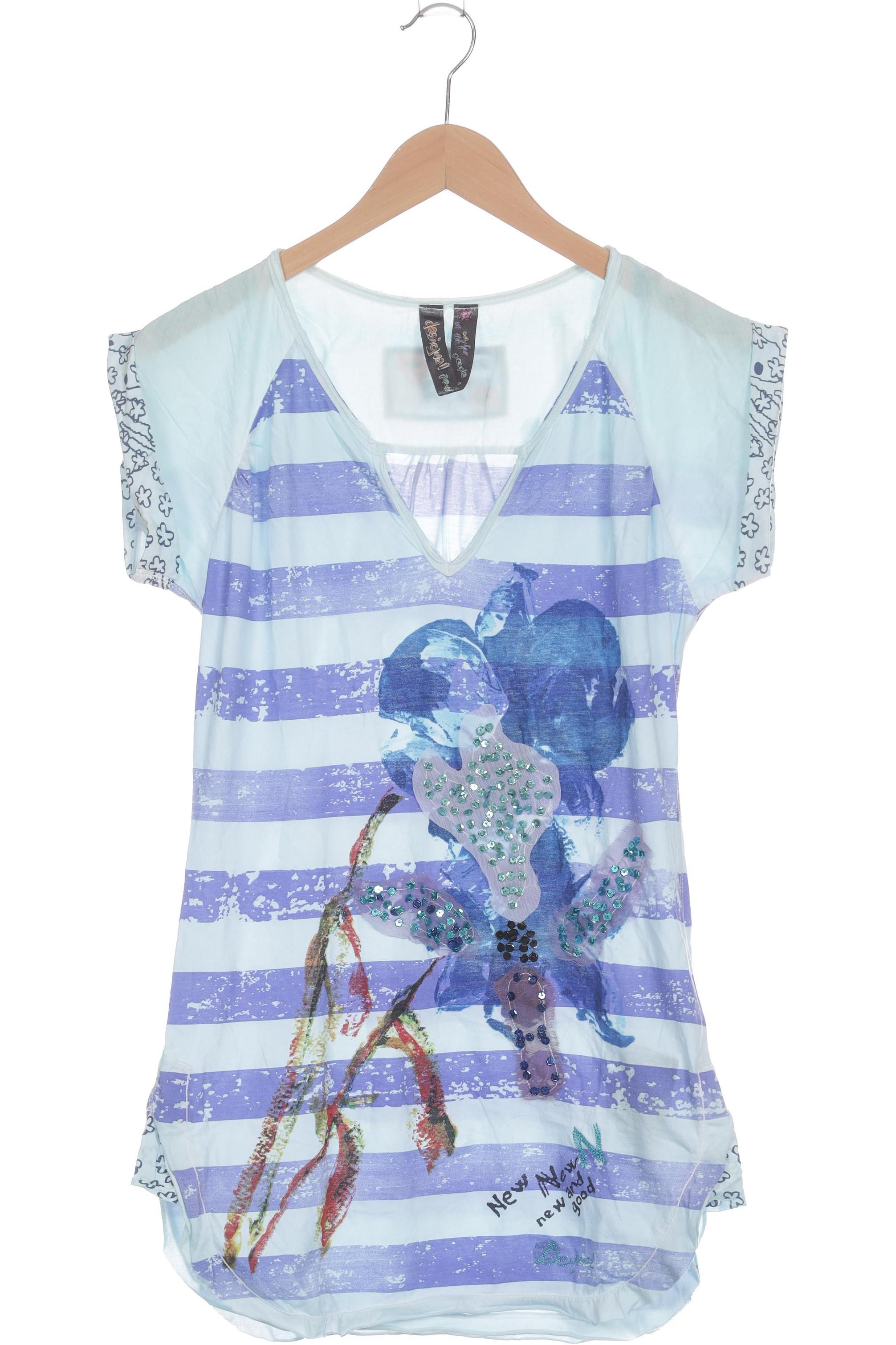 

Desigual Damen T-Shirt, blau, Gr.