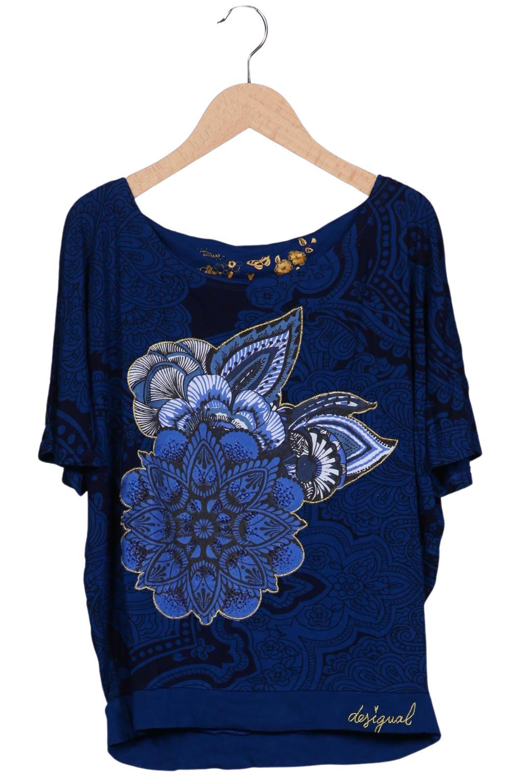 

Desigual Damen T-Shirt, marineblau, Gr. 36