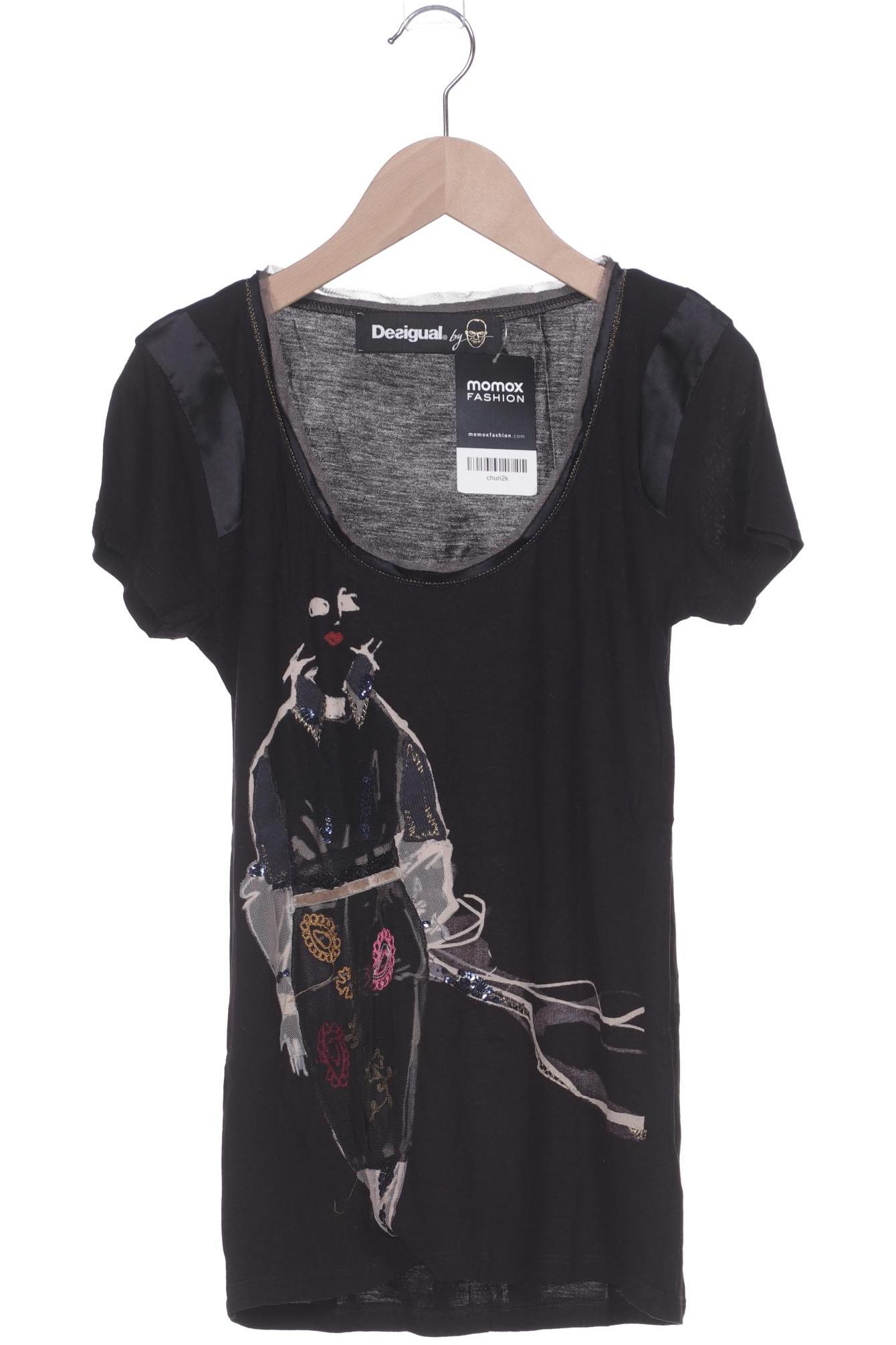 

Desigual Damen T-Shirt, schwarz, Gr. 34