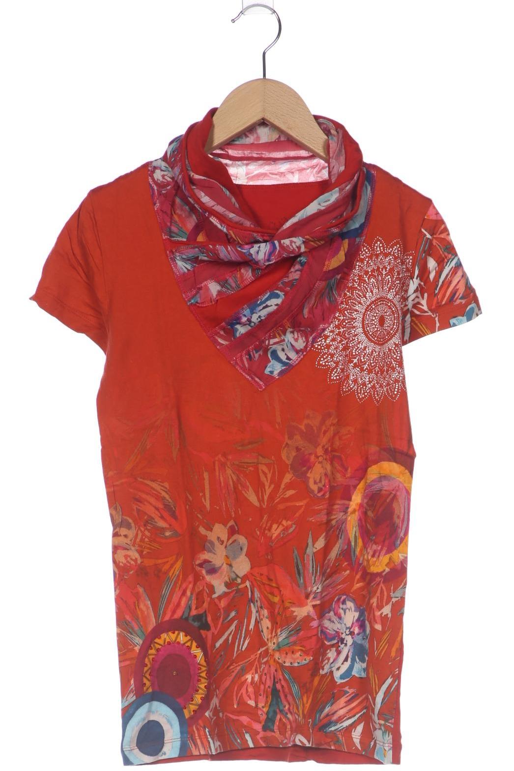 

Desigual Damen T-Shirt, rot, Gr. 36