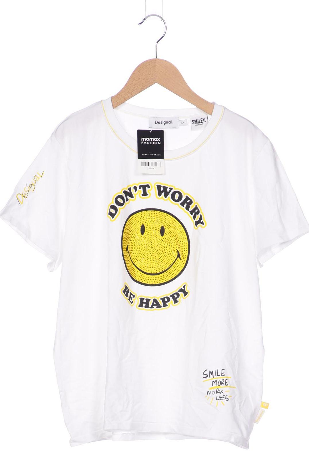 

Desigual Damen T-Shirt, weiß, Gr. 46
