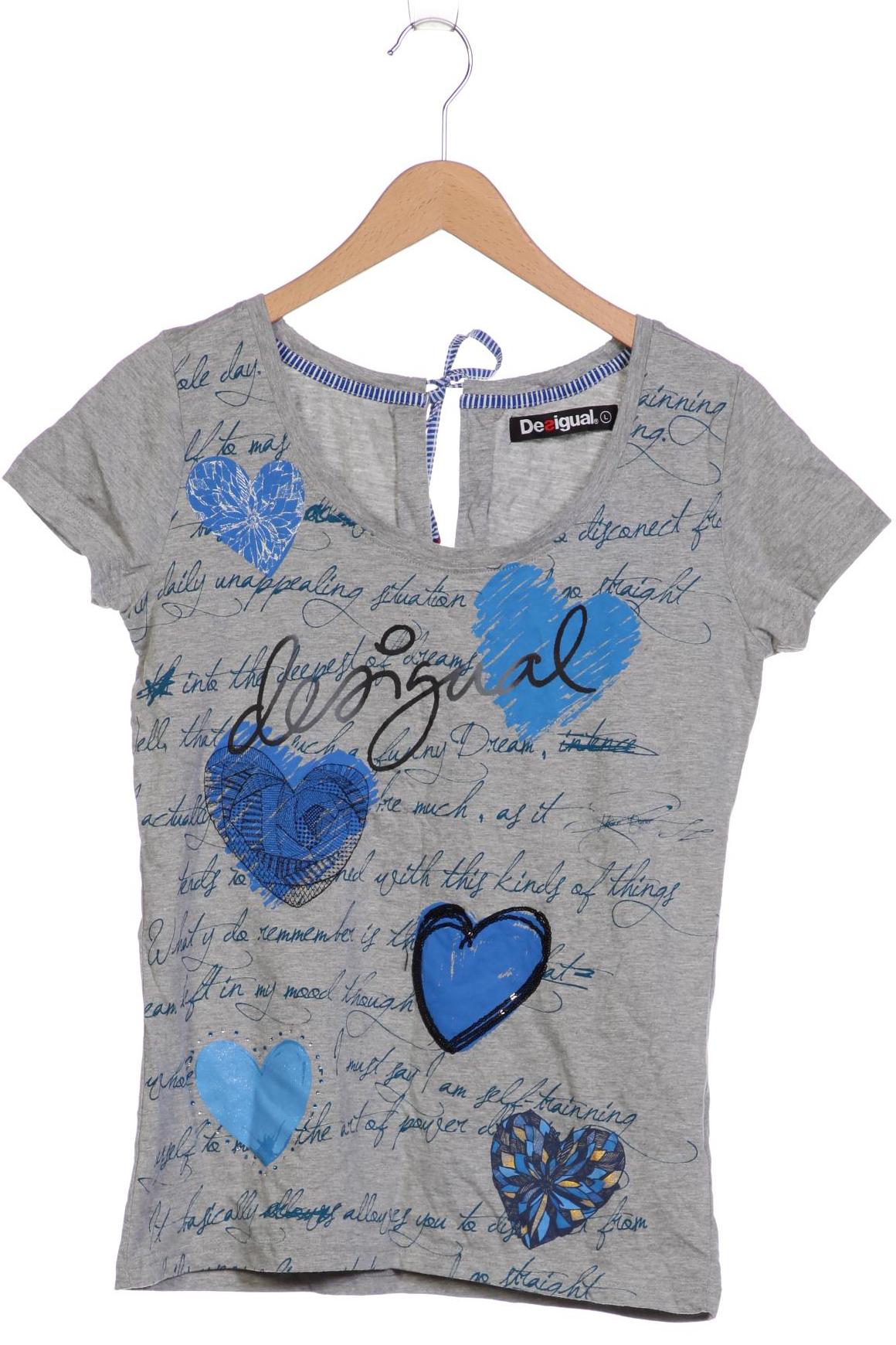 

Desigual Damen T-Shirt, grau, Gr. 42