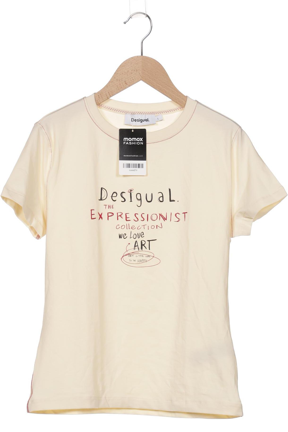 

Desigual Damen T-Shirt, cremeweiß, Gr. 42