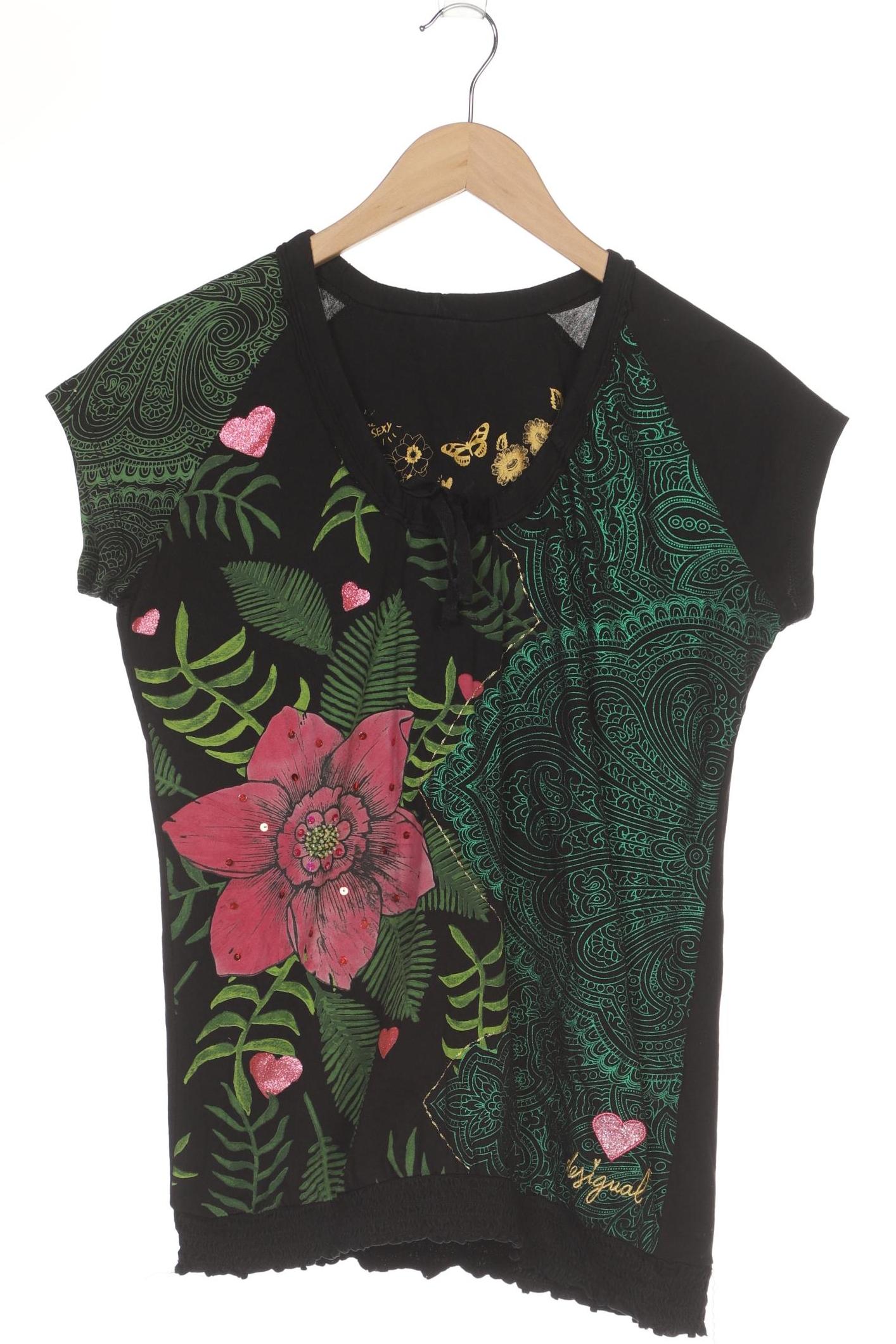 

Desigual Damen T-Shirt, schwarz, Gr. 44