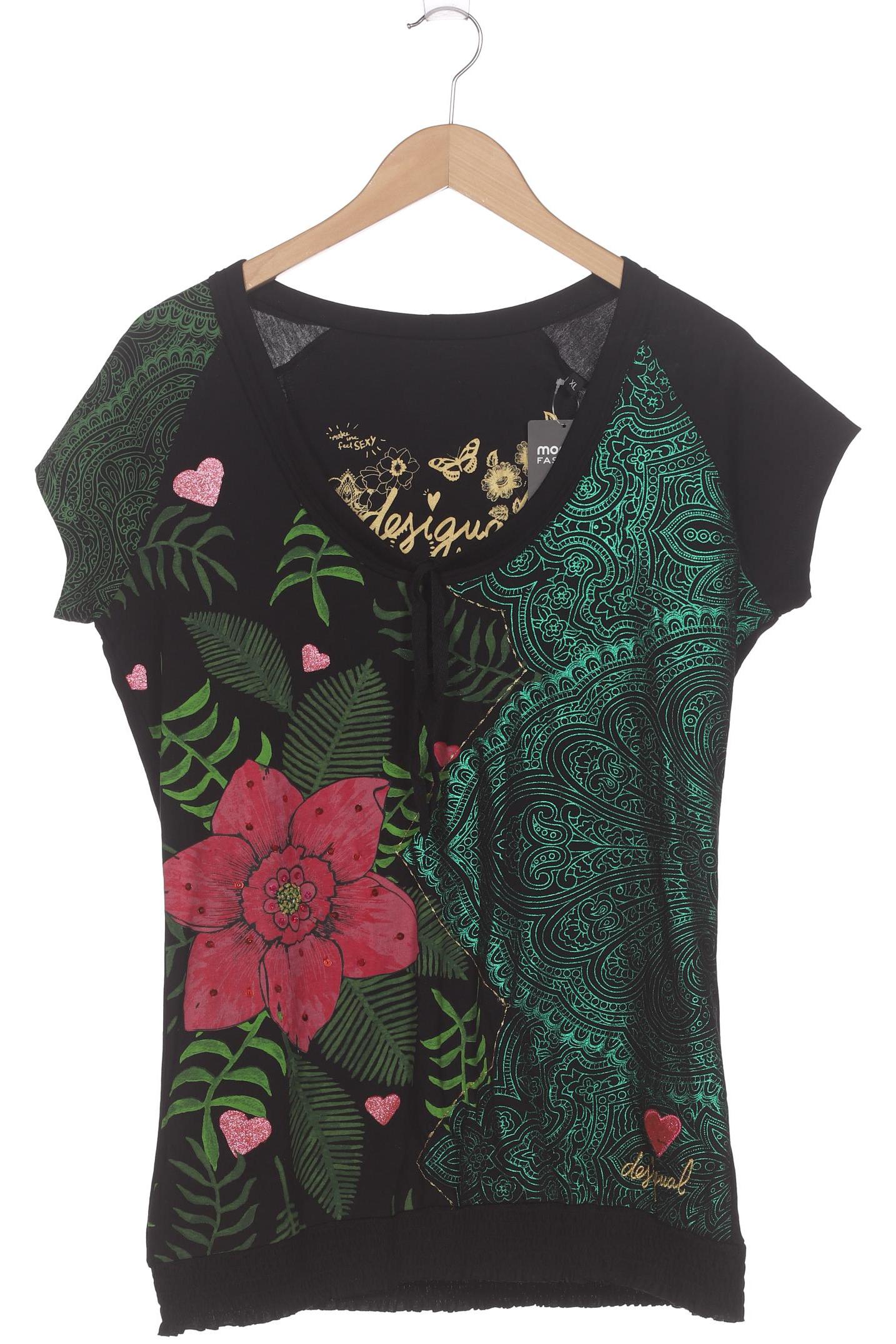 

Desigual Damen T-Shirt, schwarz, Gr. 44