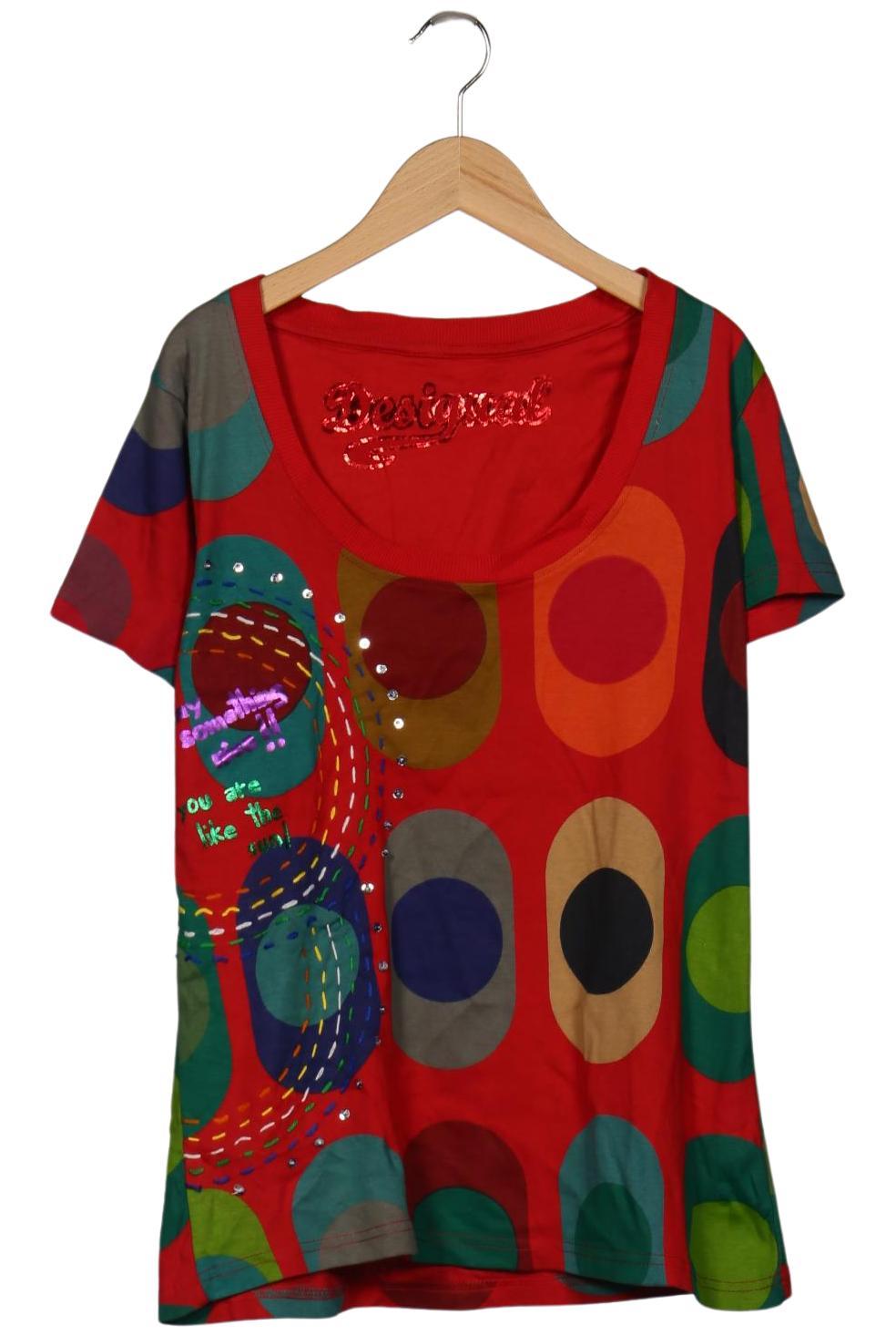 

Desigual Damen T-Shirt, mehrfarbig, Gr. 44