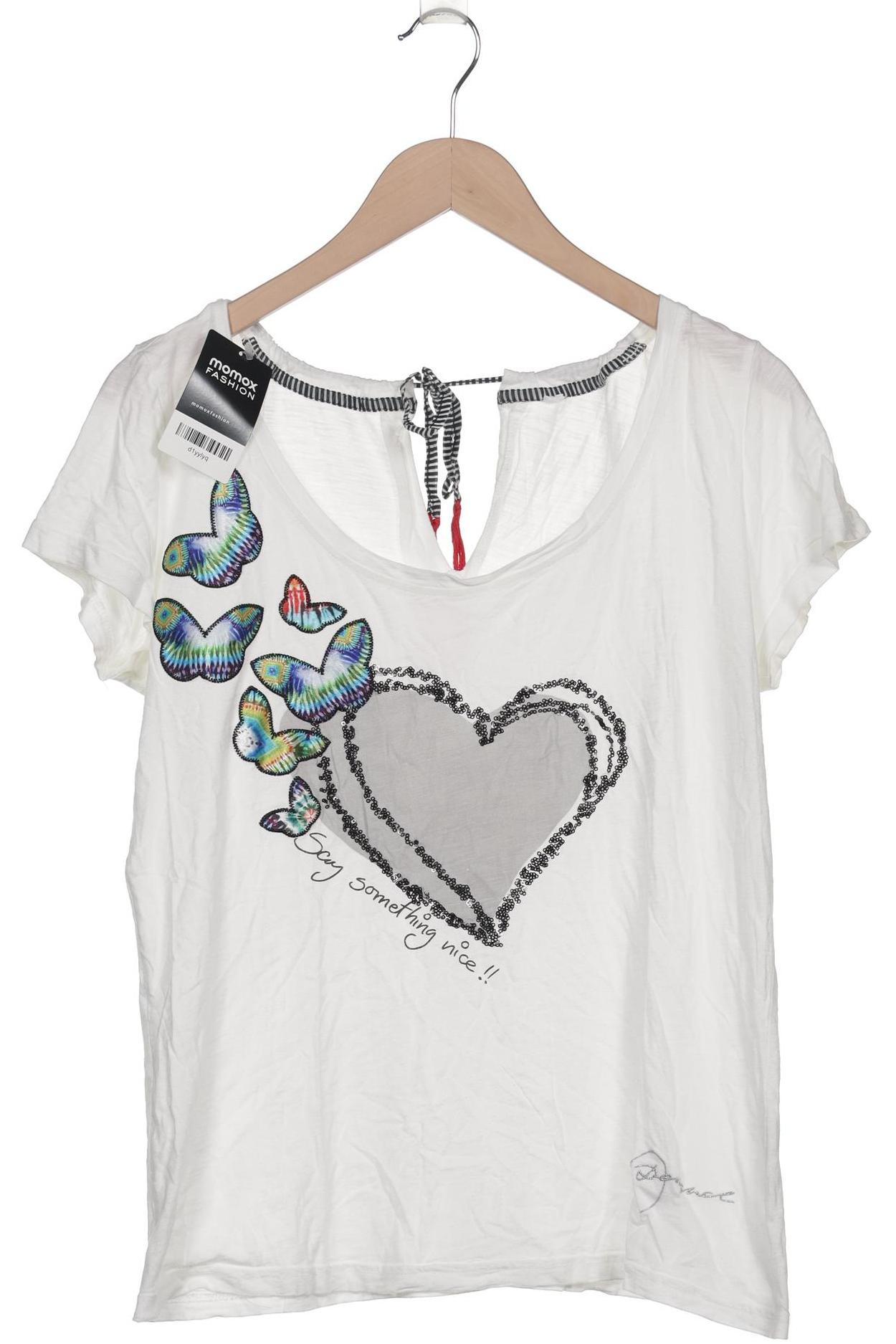 

Desigual Damen T-Shirt, weiß, Gr. 44