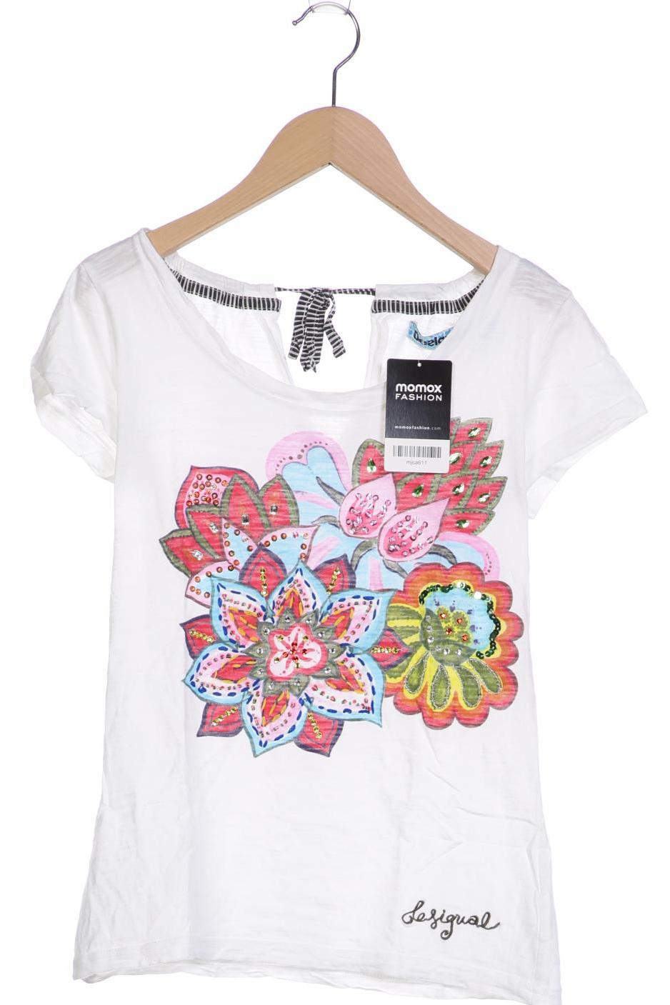 

Desigual Damen T-Shirt, weiß, Gr. 34