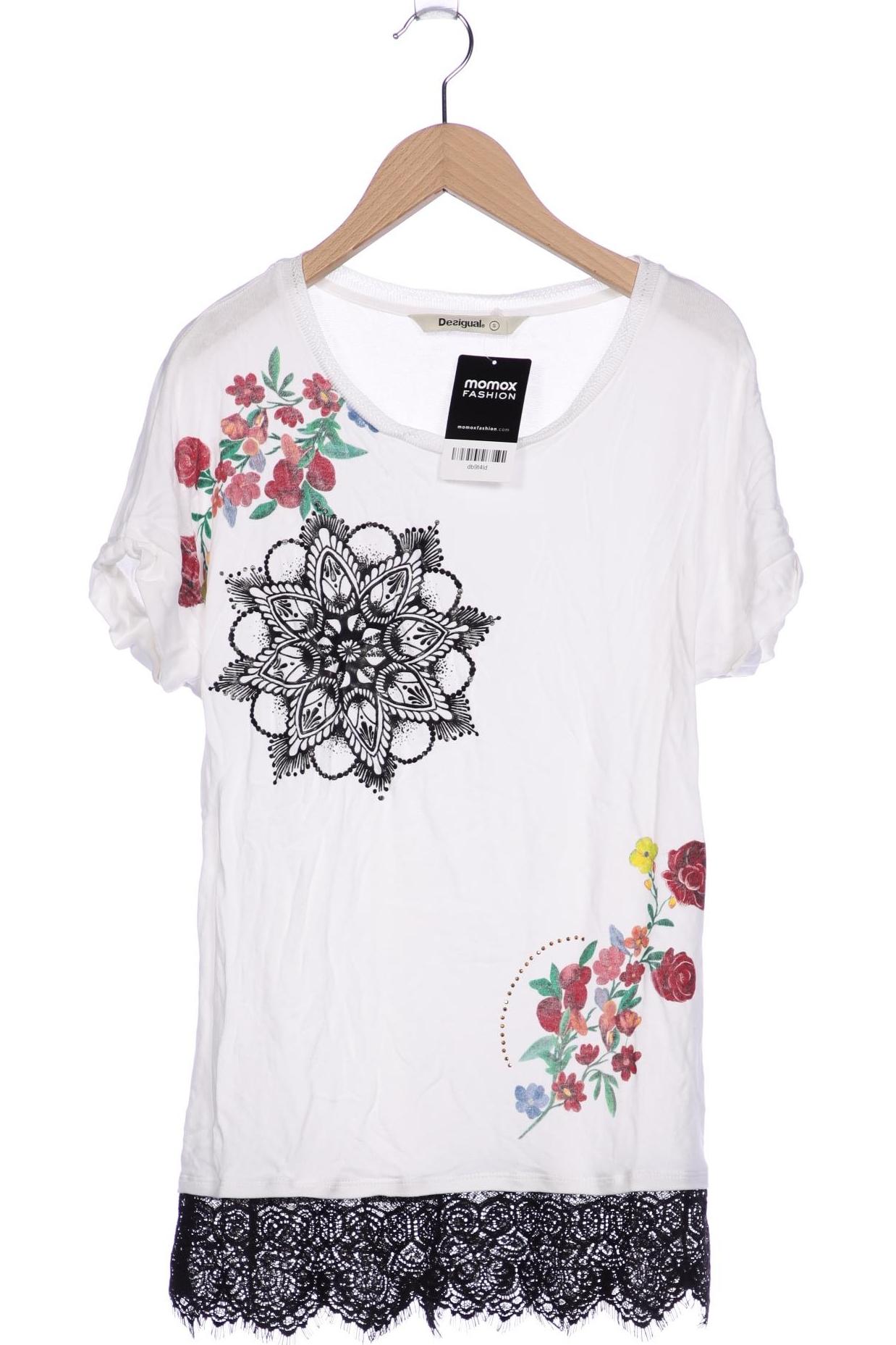 

Desigual Damen T-Shirt, weiß, Gr. 36