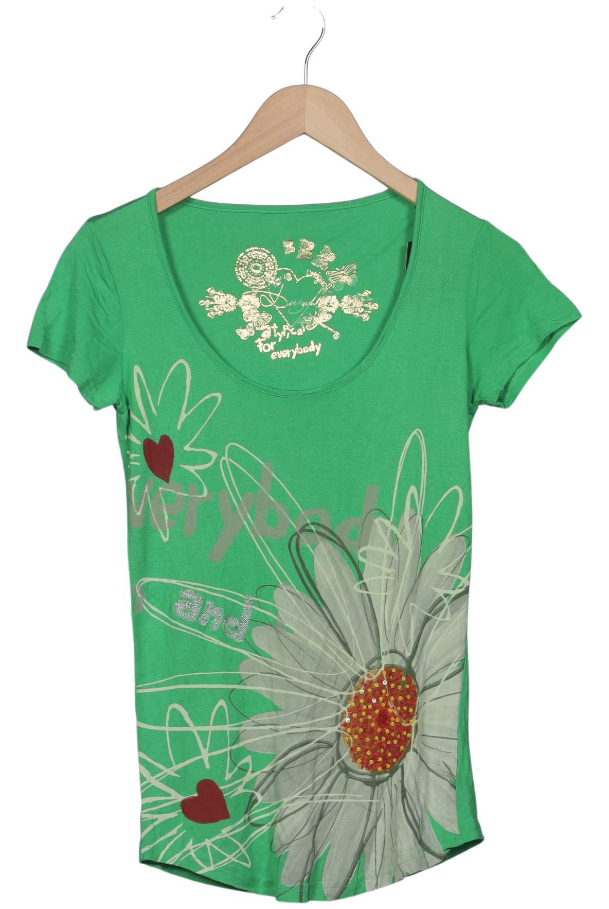 

Desigual Damen T-Shirt, grün, Gr. 38