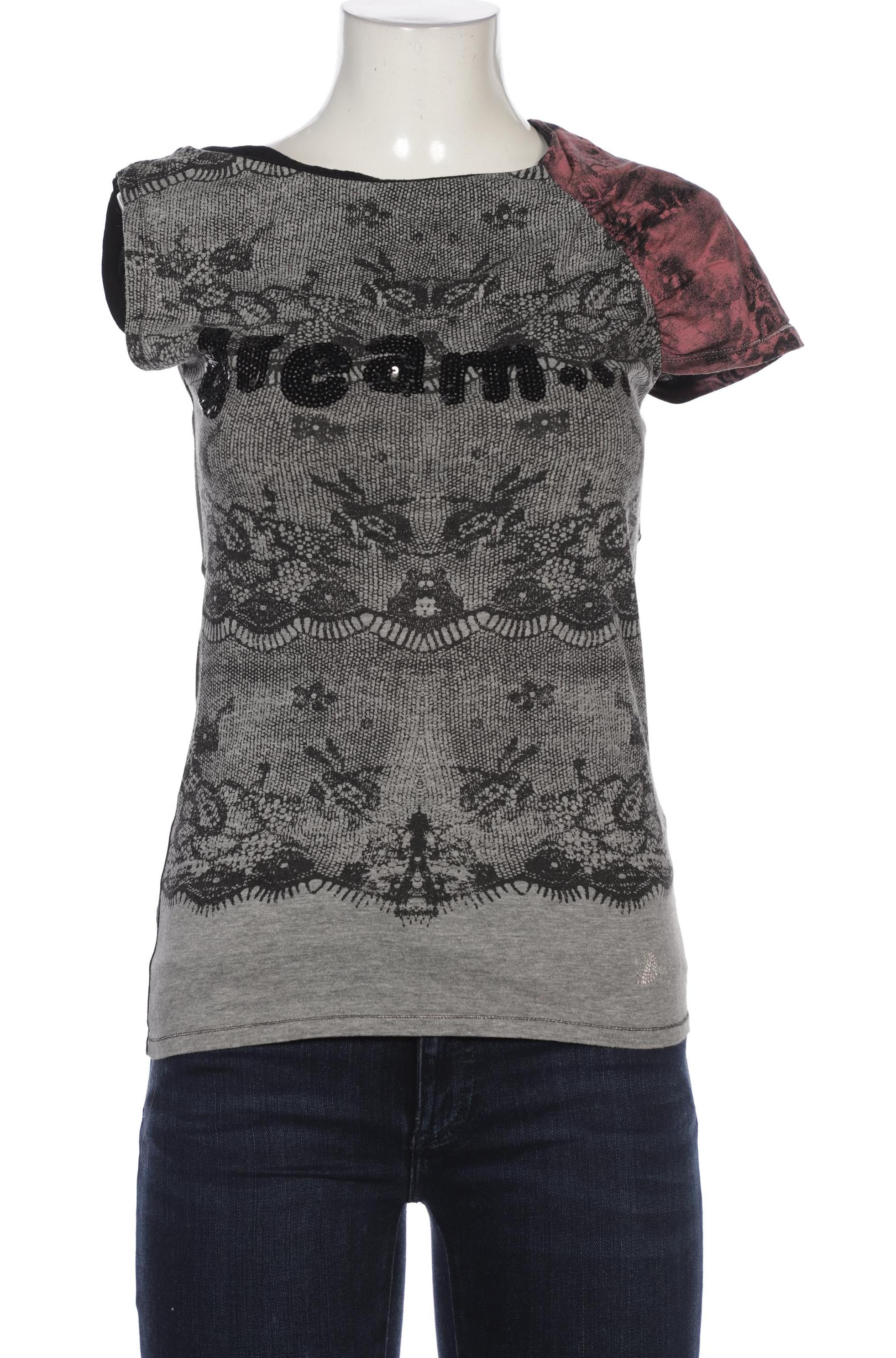 

Desigual Damen T-Shirt, grau, Gr. 38