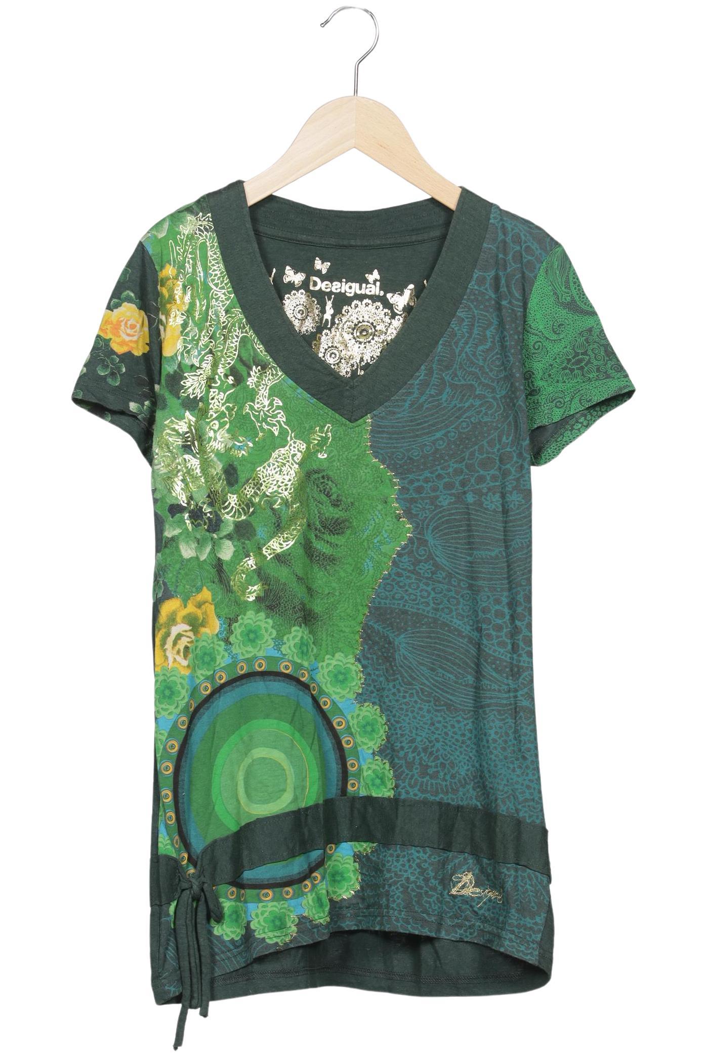 

Desigual Damen T-Shirt, grün, Gr. 42