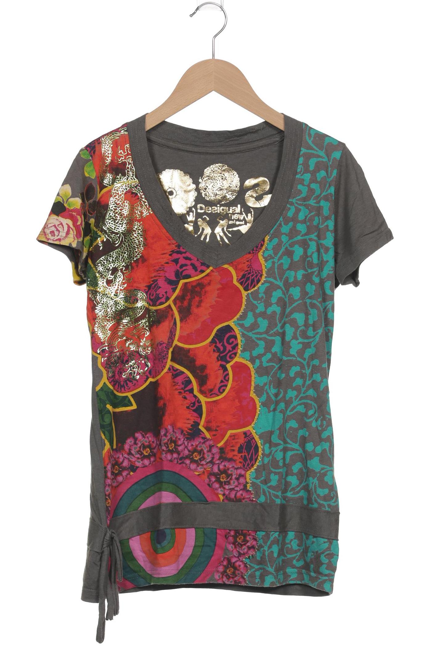 

Desigual Damen T-Shirt, mehrfarbig, Gr. 38