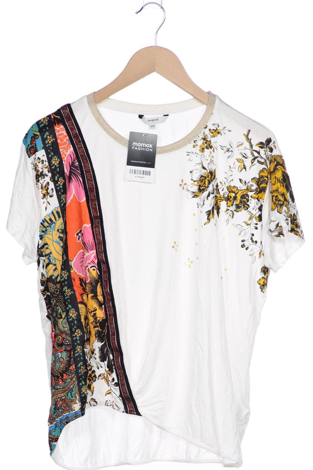 

Desigual Damen T-Shirt, weiß, Gr. 46