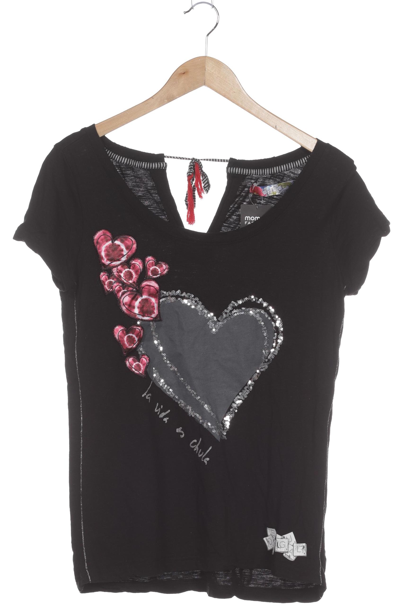 

Desigual Damen T-Shirt, schwarz, Gr.