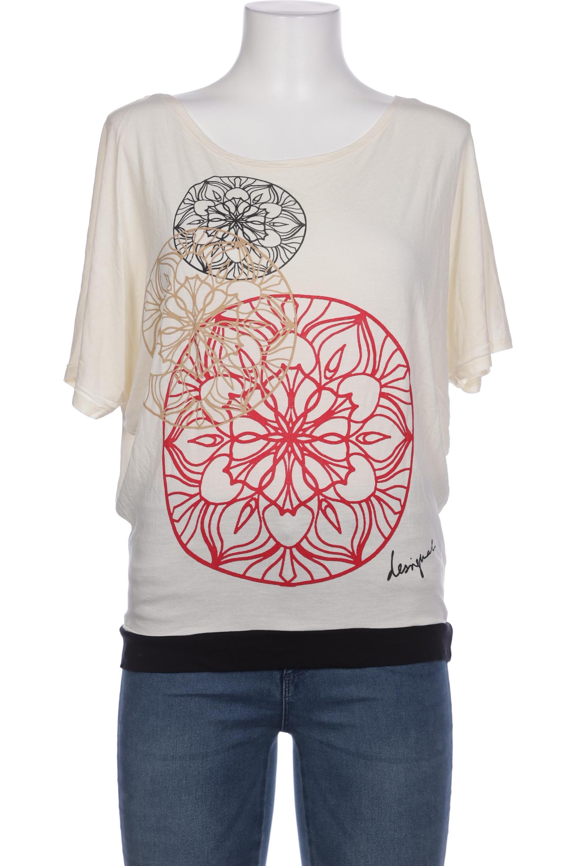 

Desigual Damen T-Shirt, cremeweiß, Gr. 38