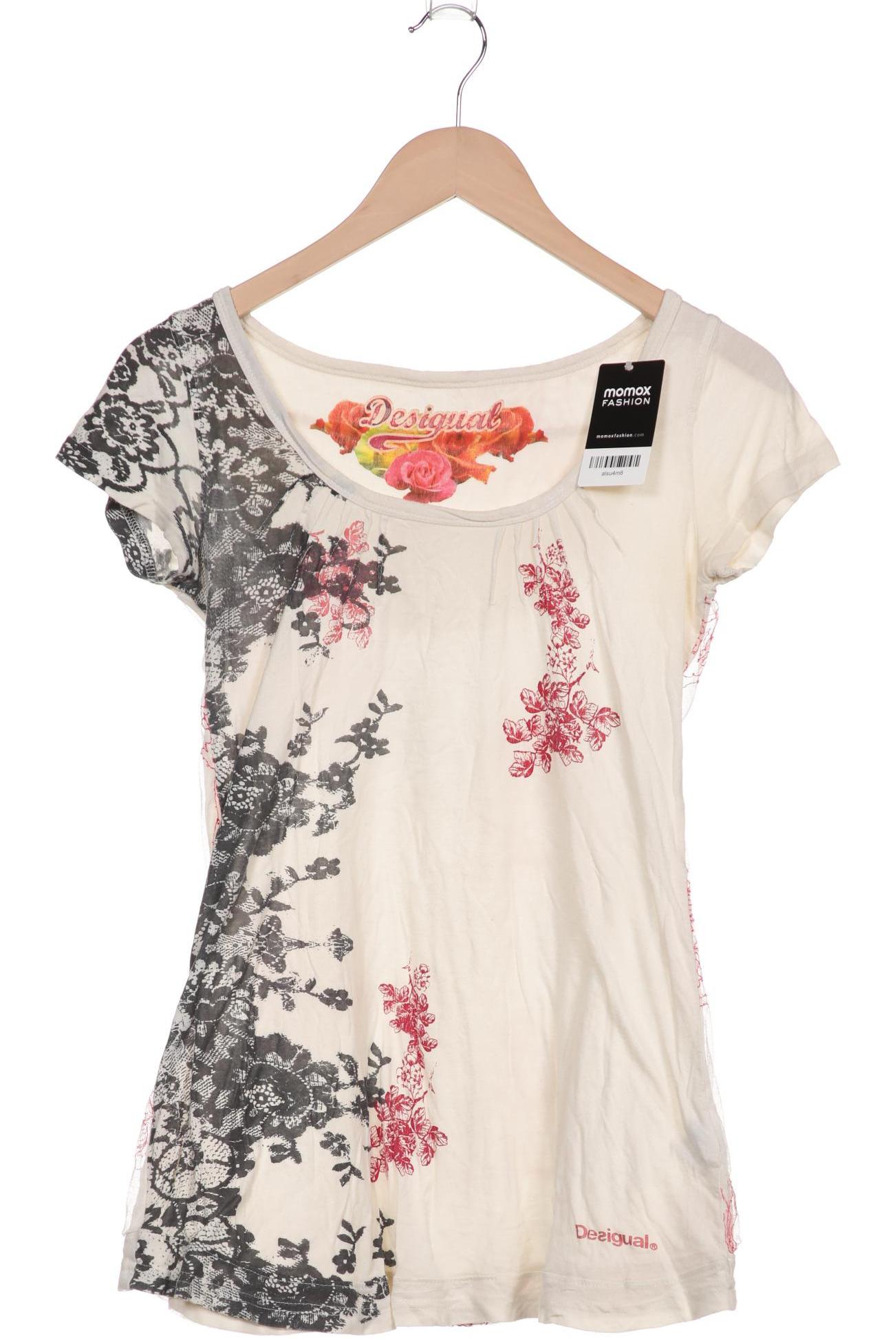 

Desigual Damen T-Shirt, cremeweiß, Gr. 38