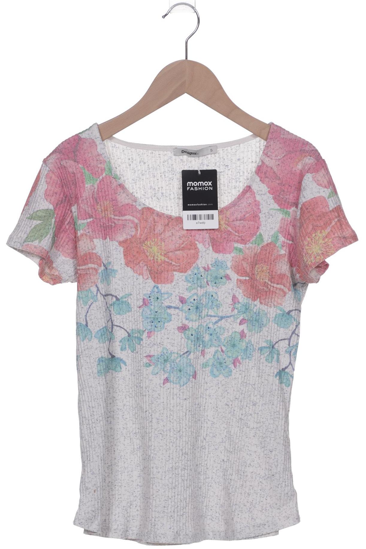 

Desigual Damen T-Shirt, cremeweiß, Gr. 36