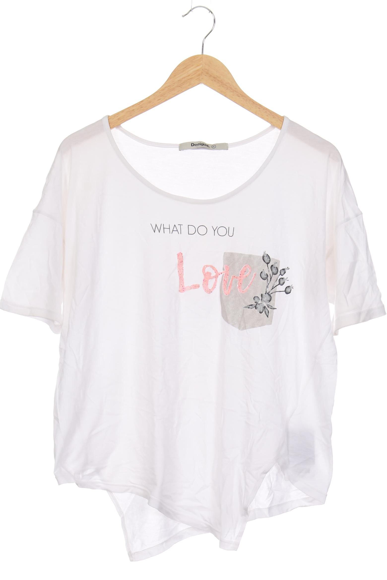 

Desigual Damen T-Shirt, weiß, Gr. 44