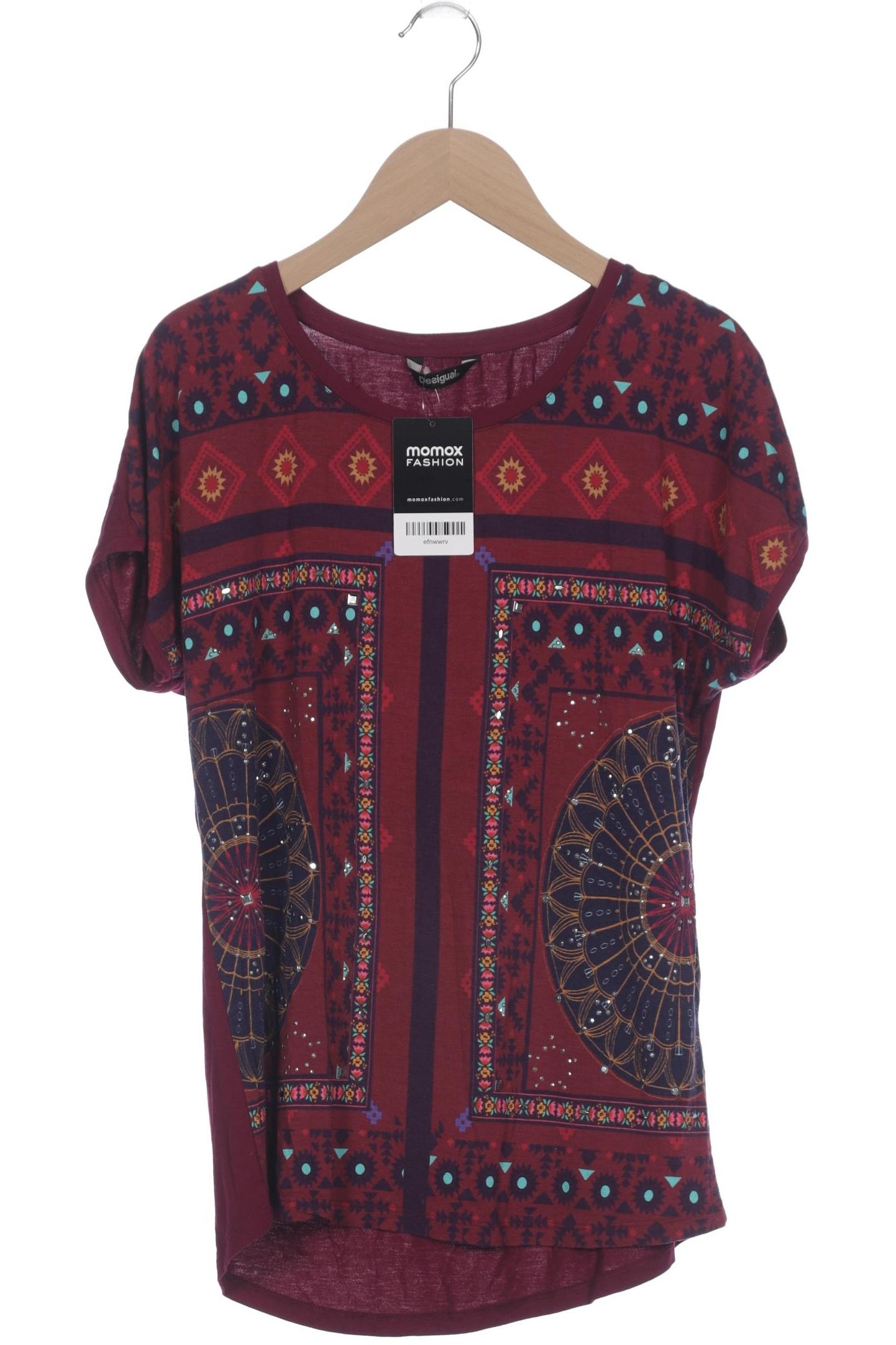

Desigual Damen T-Shirt, bordeaux, Gr. 36