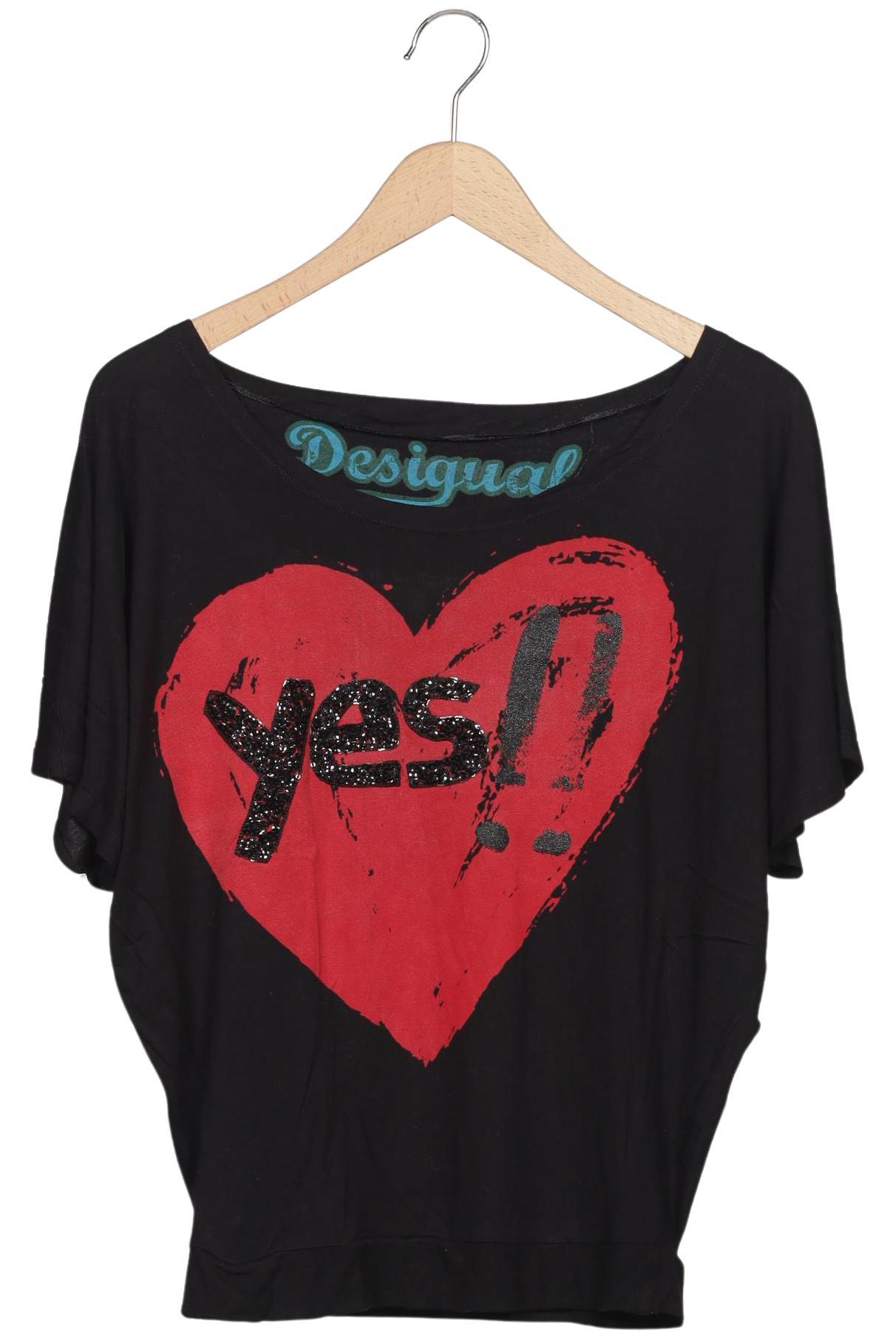

Desigual Damen T-Shirt, schwarz, Gr. 36