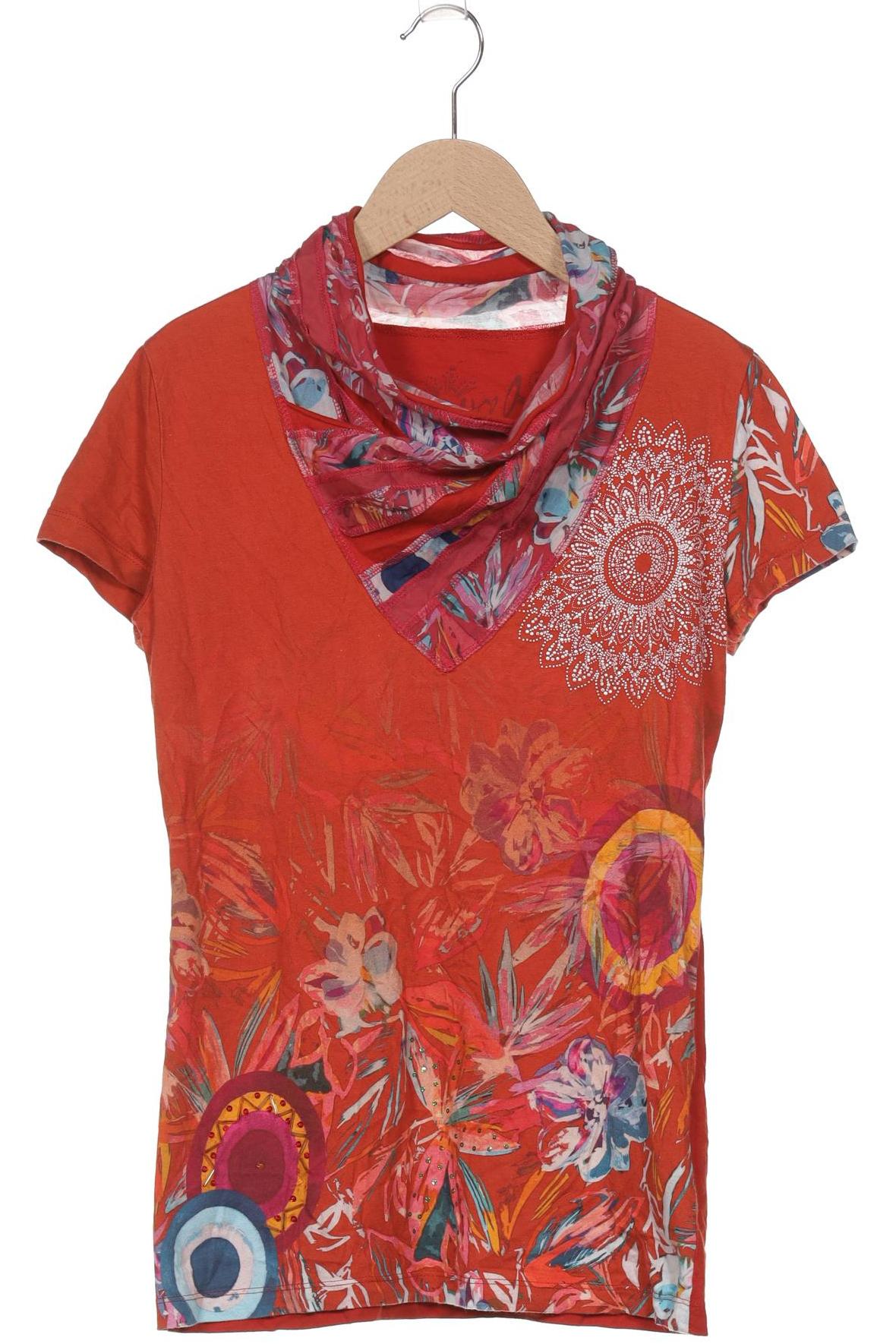 

Desigual Damen T-Shirt, orange, Gr. 38