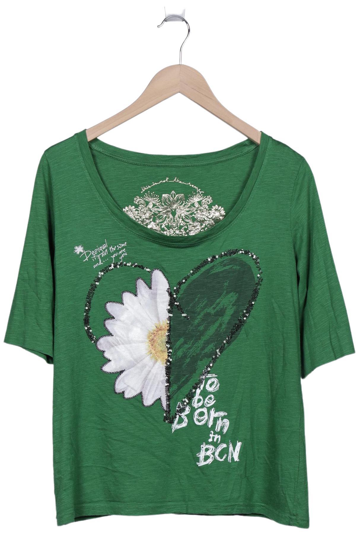 

Desigual Damen T-Shirt, grün, Gr. 44
