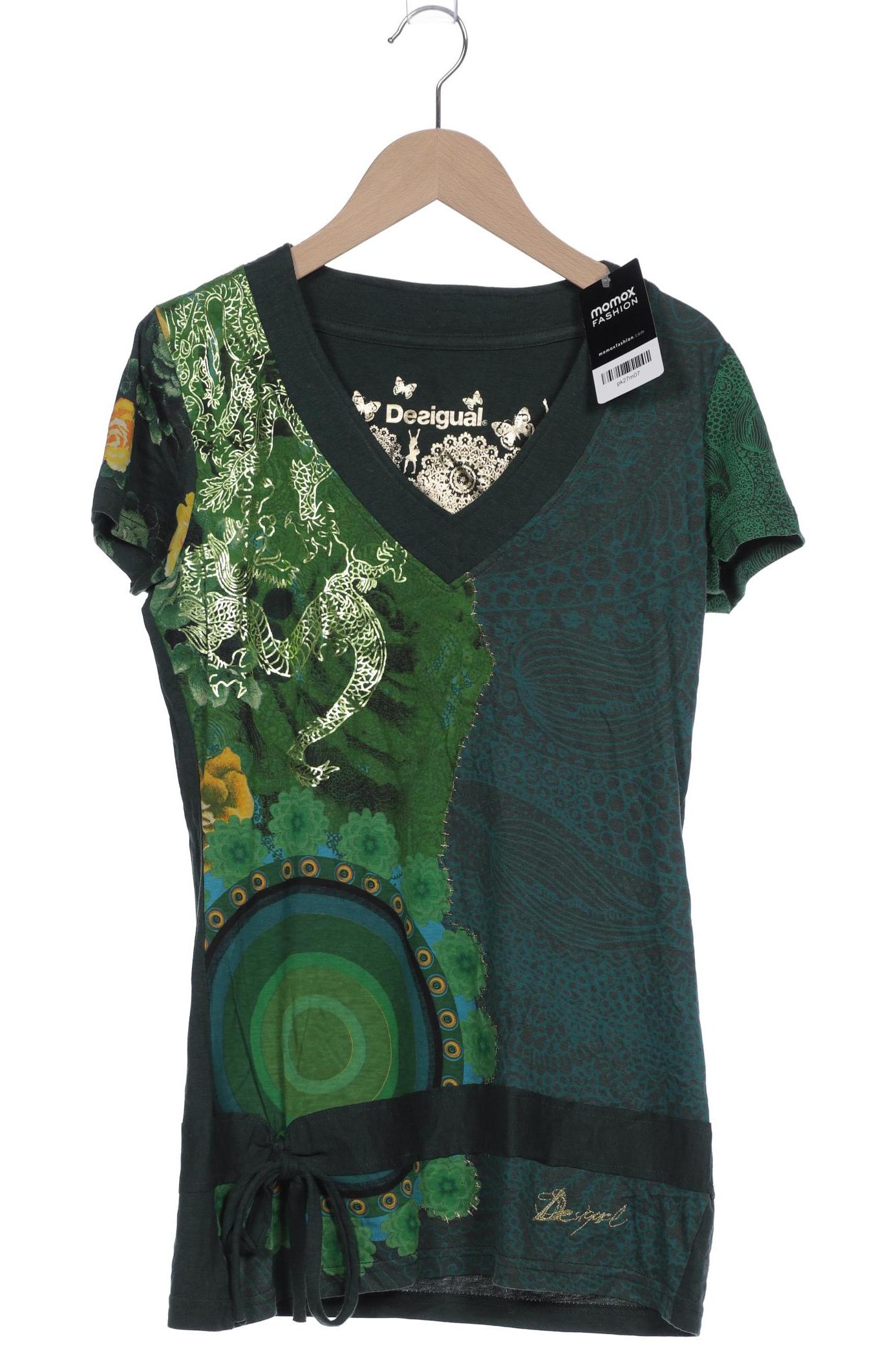 

Desigual Damen T-Shirt, grün, Gr. 36