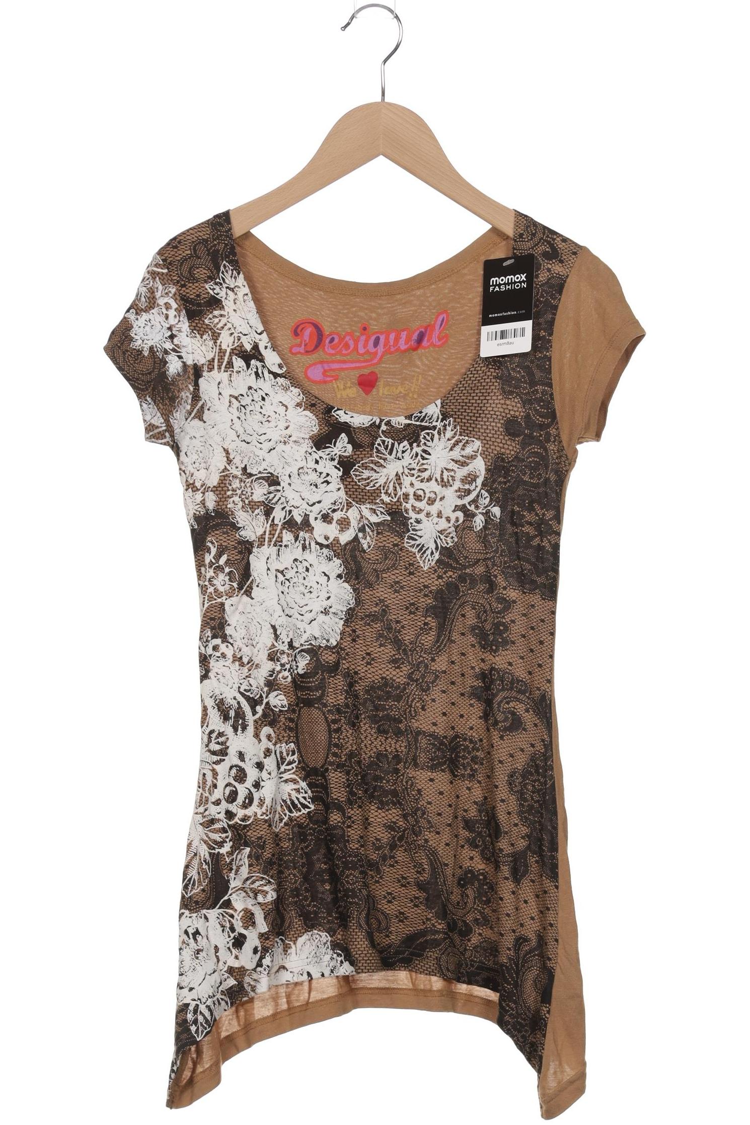 

Desigual Damen T-Shirt, braun, Gr. 34