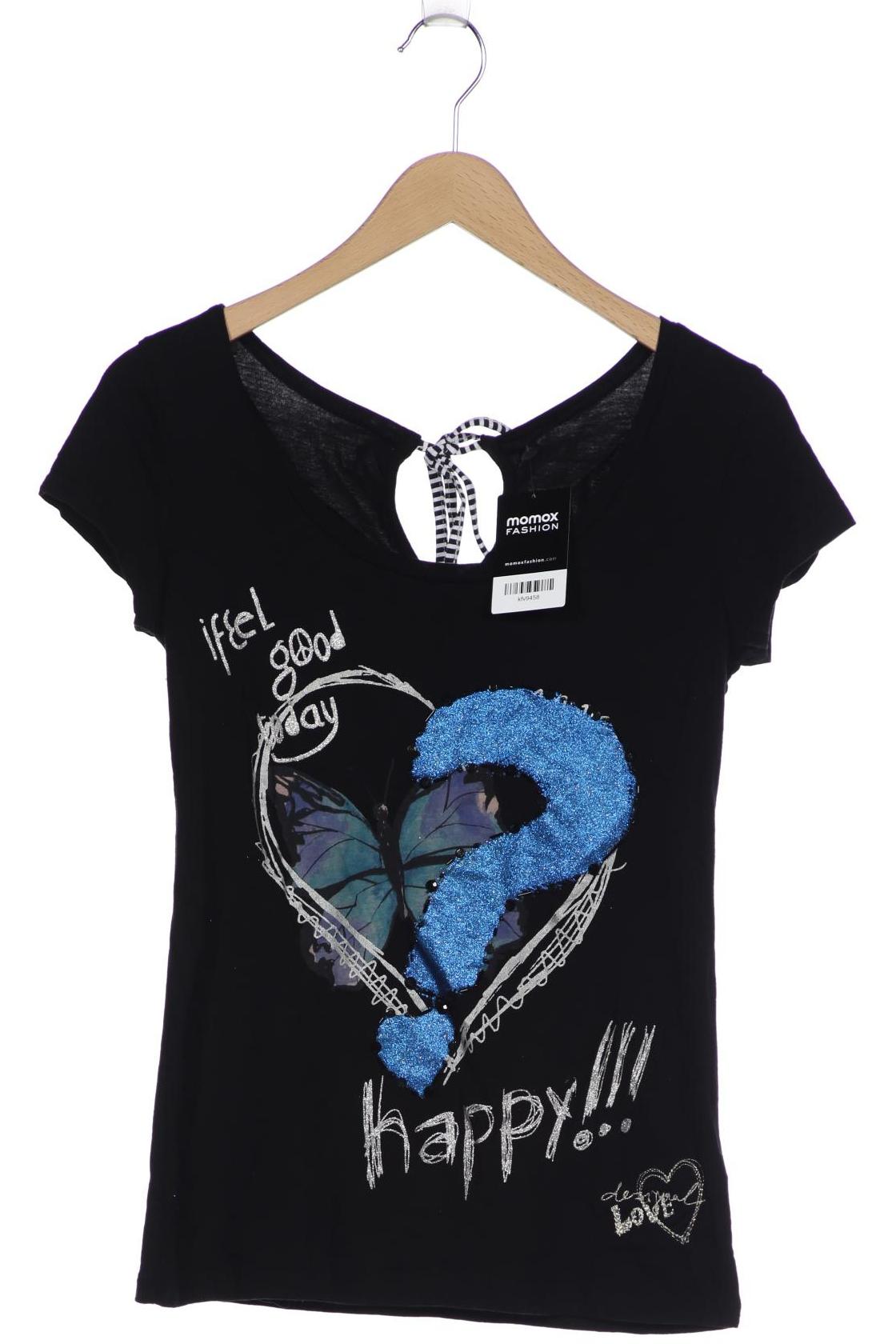

Desigual Damen T-Shirt, schwarz, Gr. 38