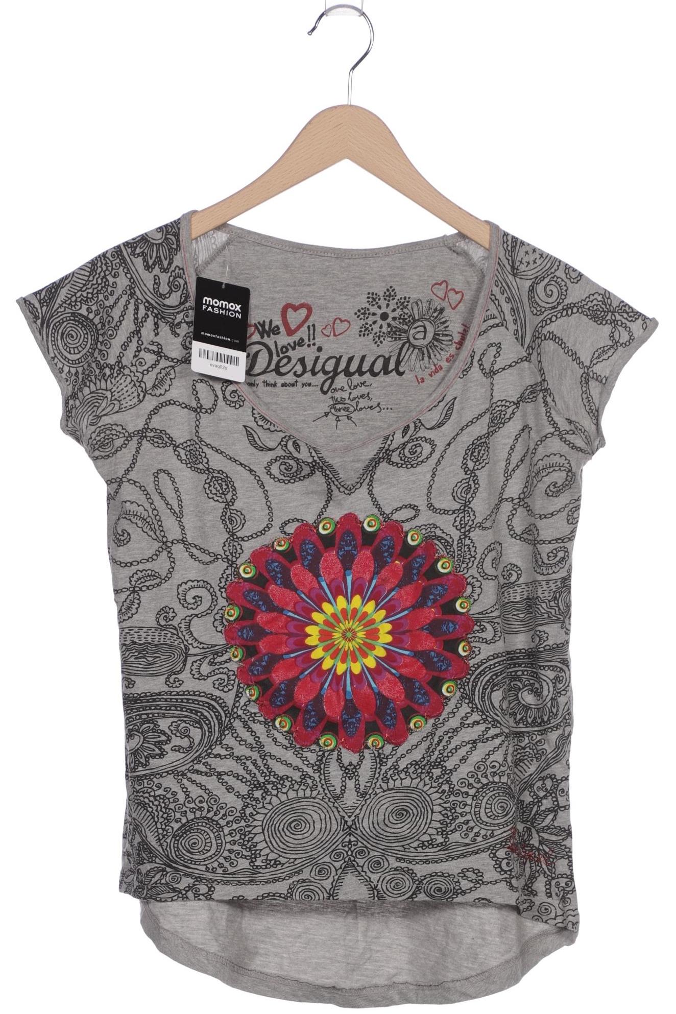 

Desigual Damen T-Shirt, grau, Gr. 38