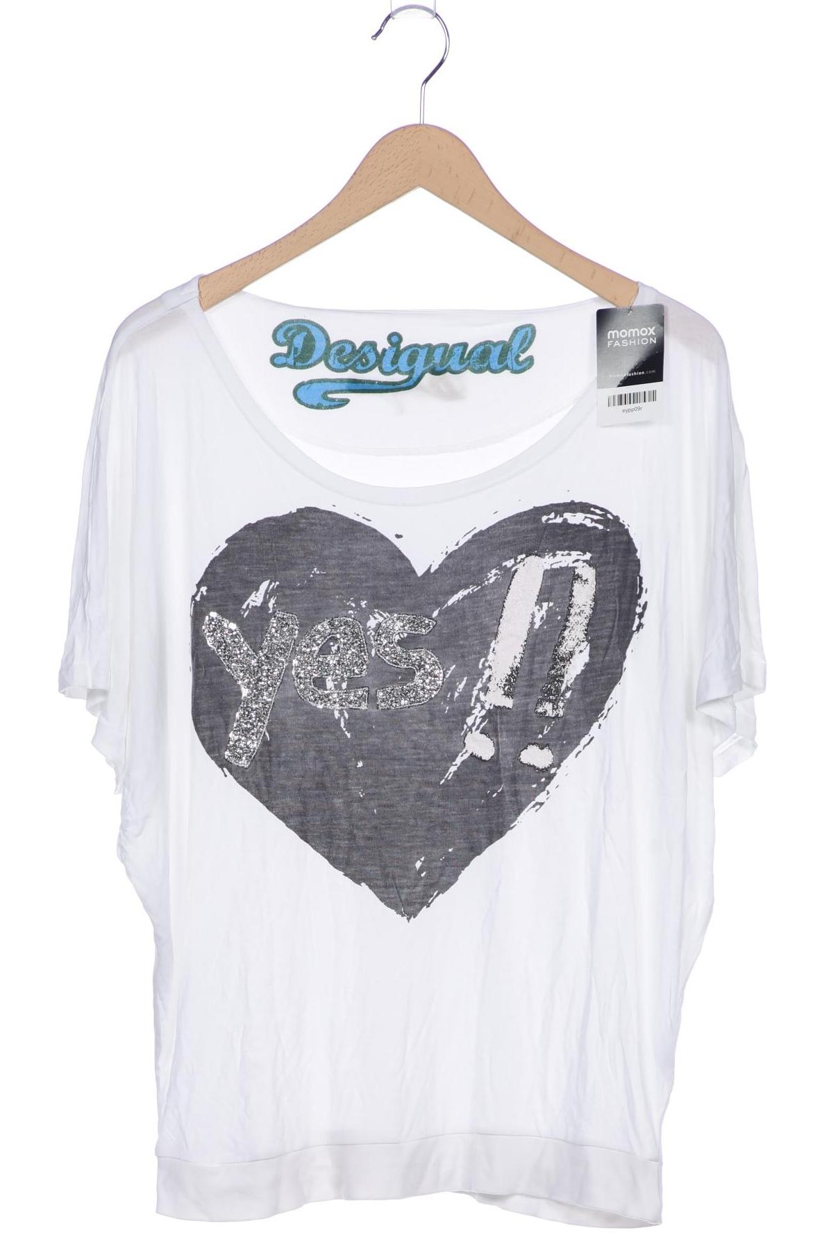 

Desigual Damen T-Shirt, weiß, Gr. 42