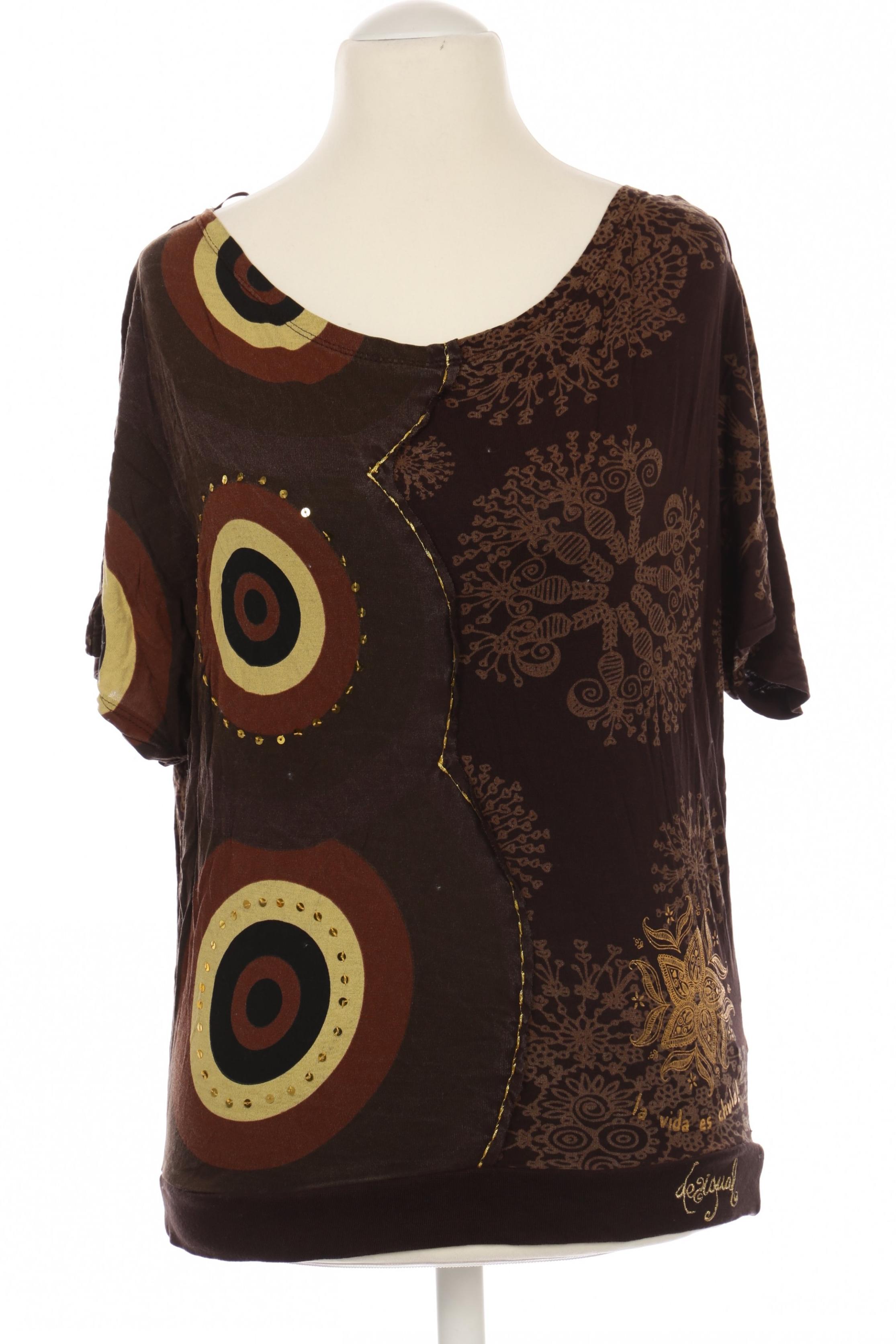 

Desigual Damen T-Shirt, braun, Gr. 36
