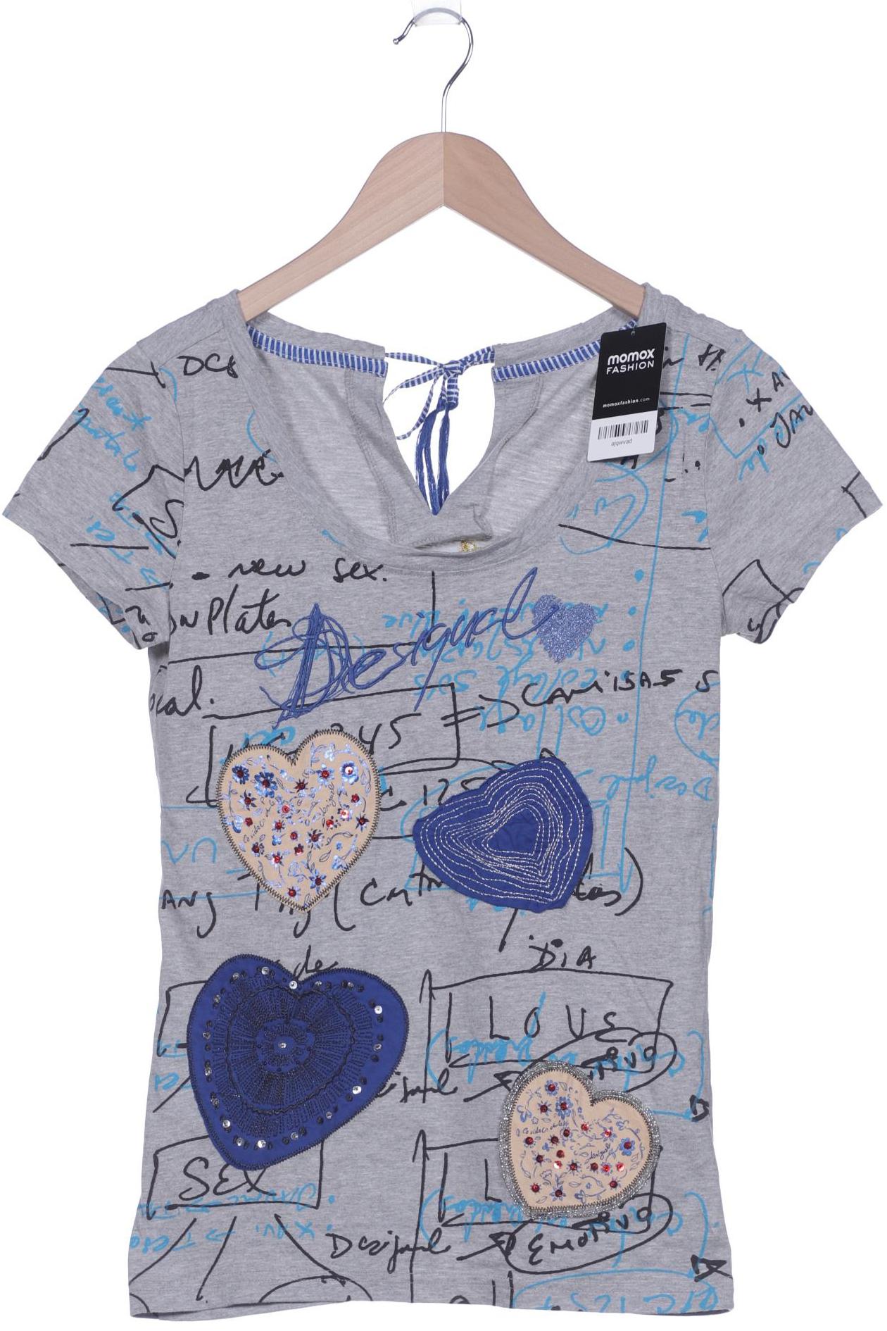 

Desigual Damen T-Shirt, grau, Gr. 38