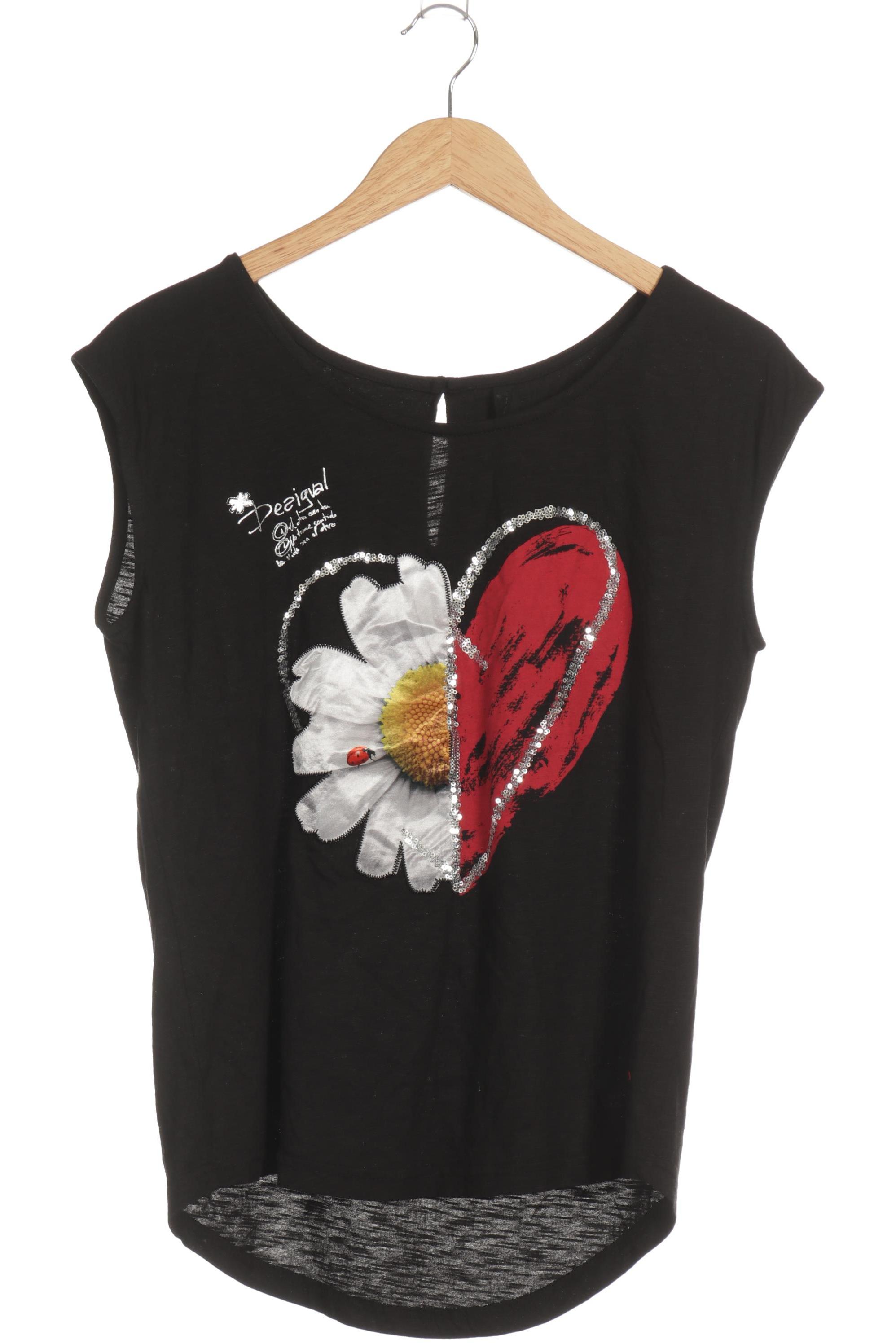 

Desigual Damen T-Shirt, schwarz, Gr. 34