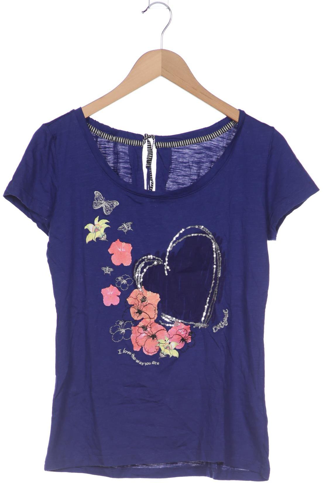 

Desigual Damen T-Shirt, blau, Gr. 42