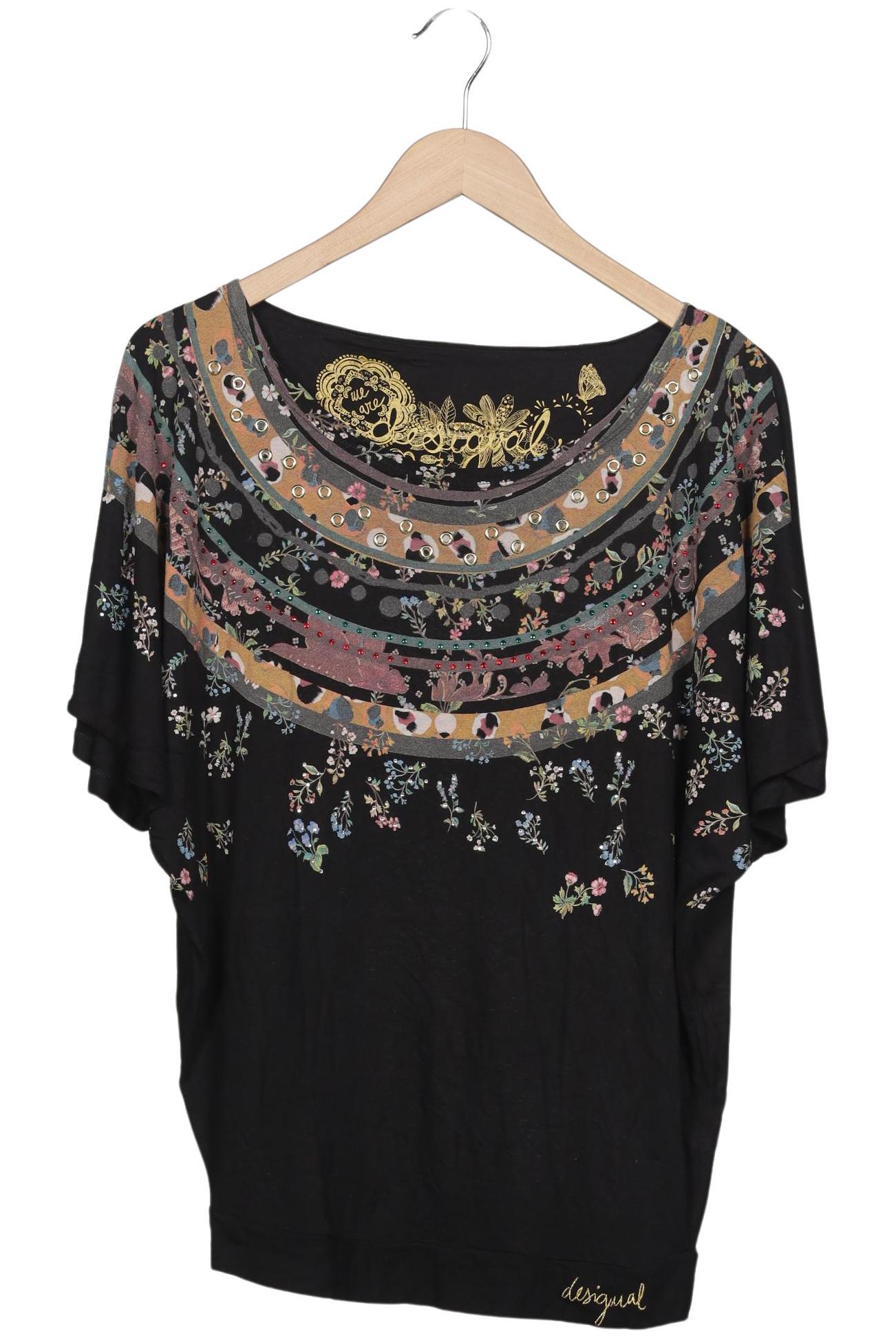 

Desigual Damen T-Shirt, schwarz, Gr. 38